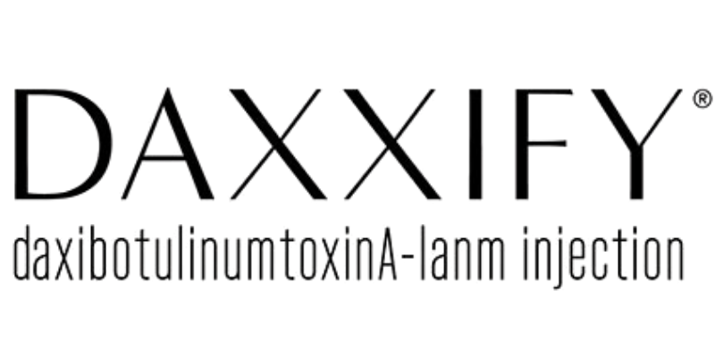 Daxxify logo with the tagline "dermatologic Botox for long-lasting results"