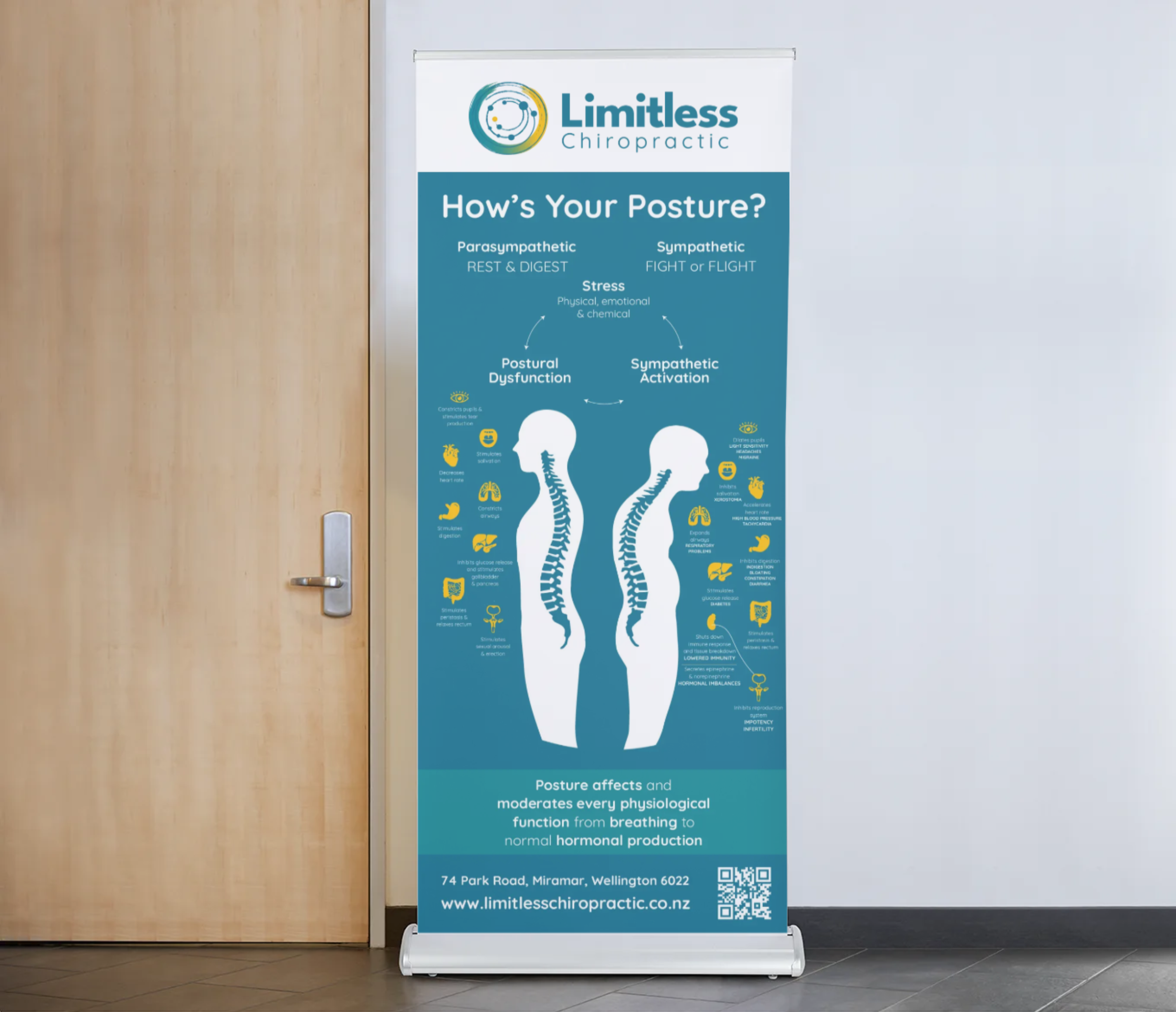Limitless pull up banner design
