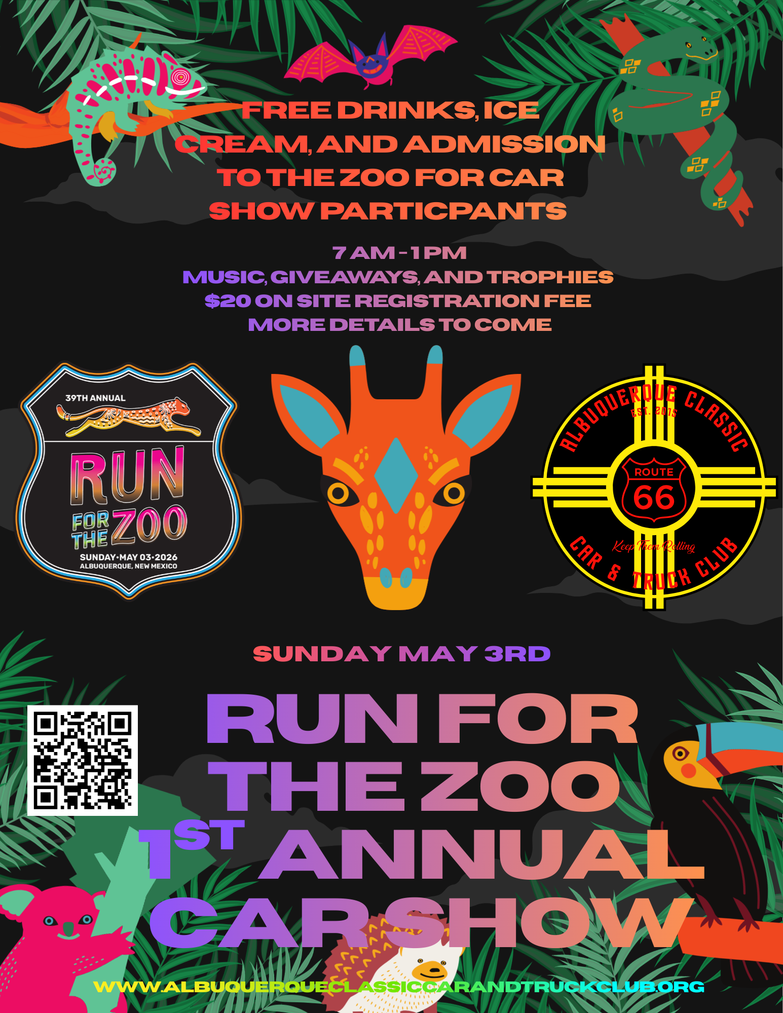 Run For The Zoo 1st Annual Car Show