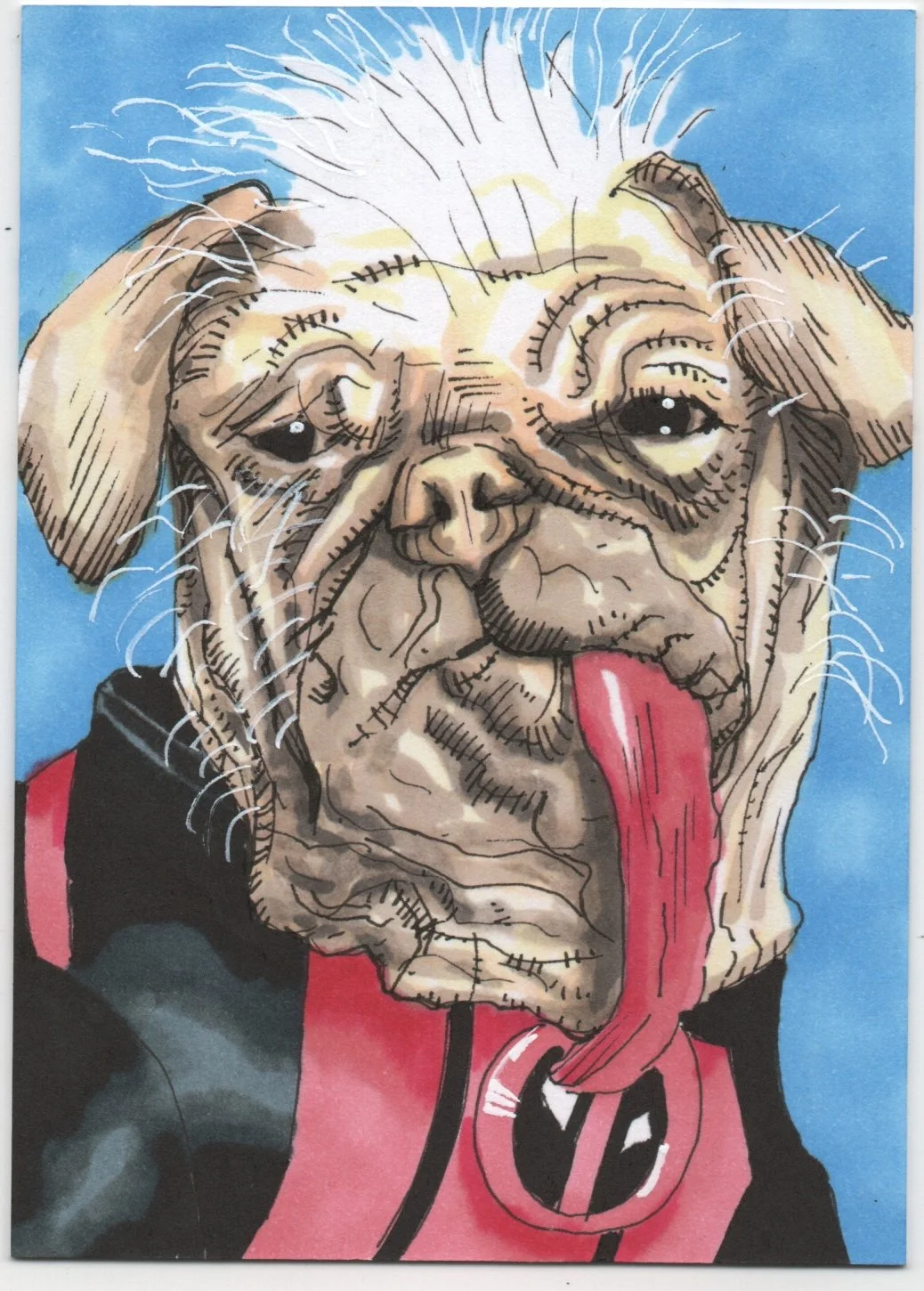 Dogpool Sketch Card Original