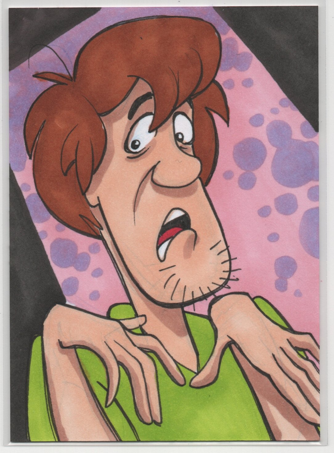 Shaggy Sketch Card Original