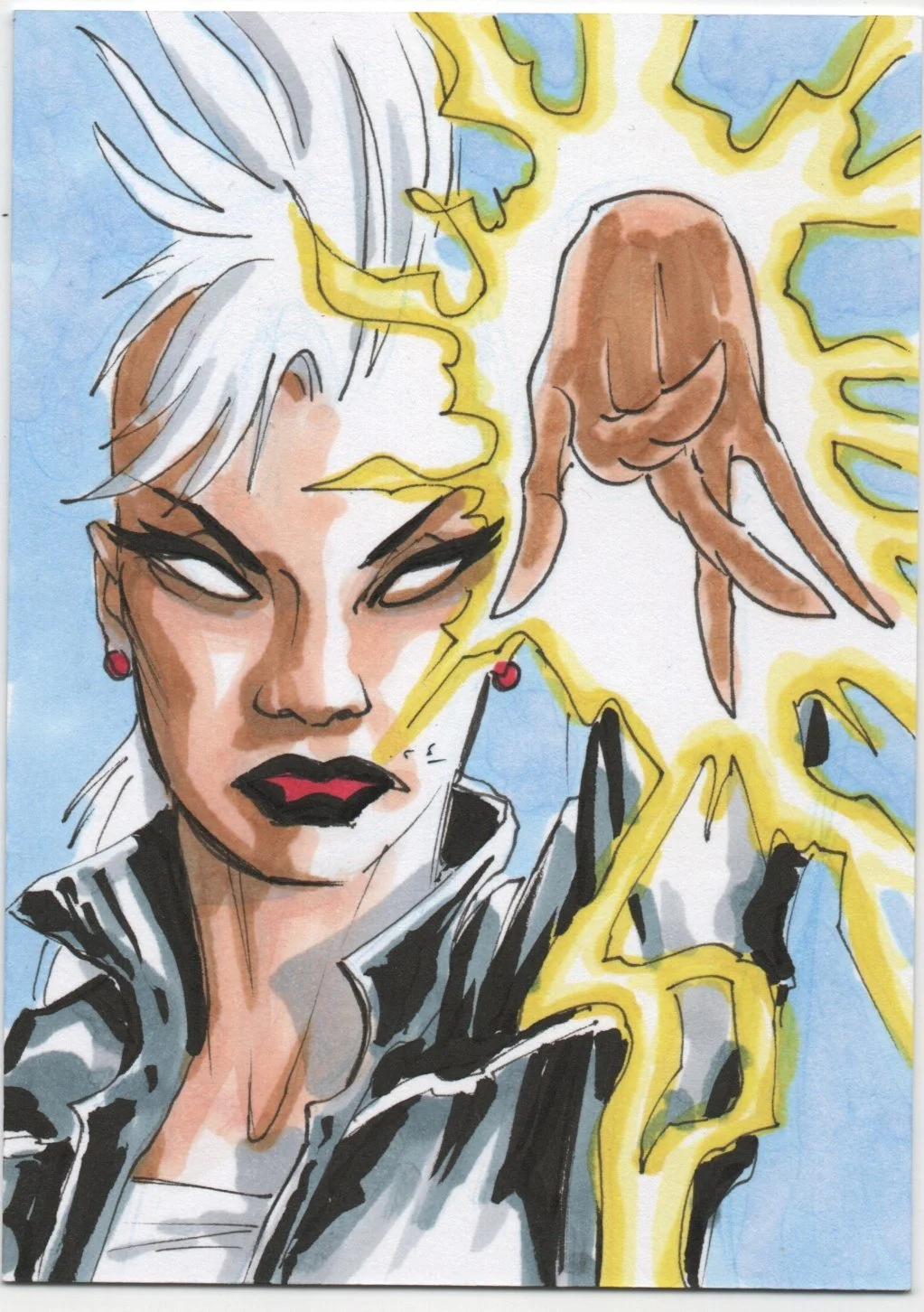 Storm Sketch Card Original