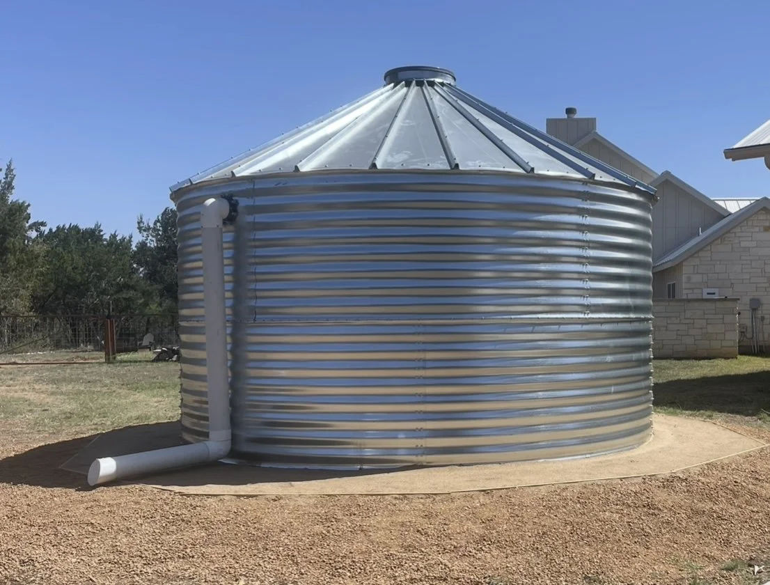 Aqualine water storage tank Round Mountain Texas