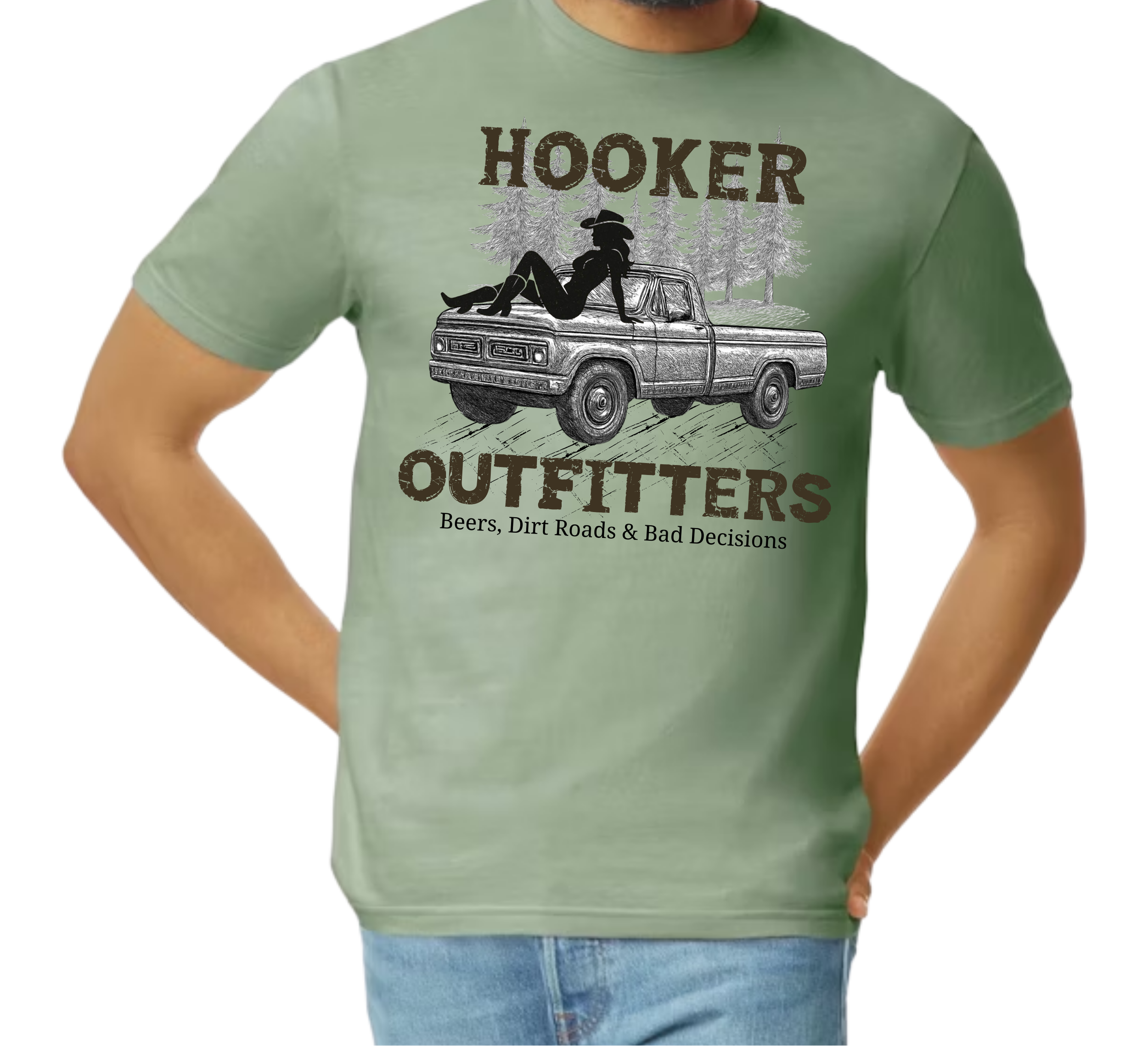 Beers, Dirt Roads & Bad Descisions TShirt