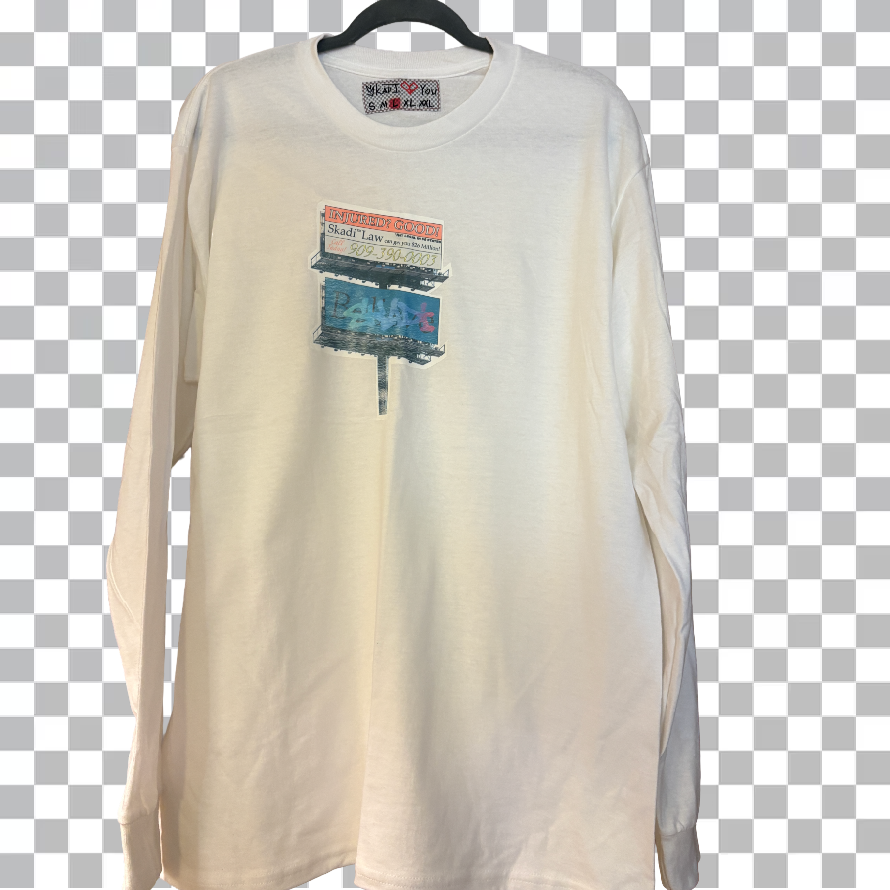White Billboard Long Sleeve