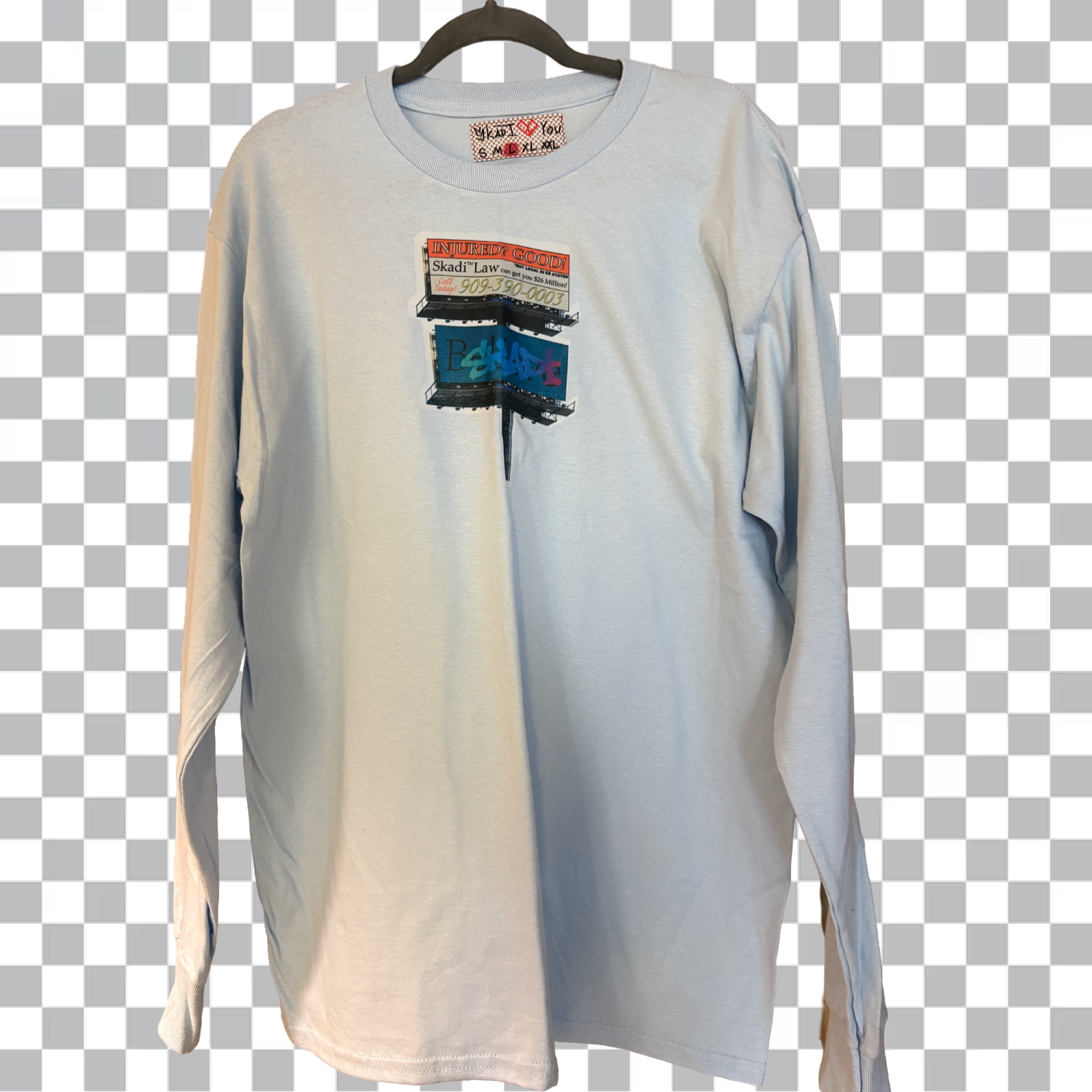 Blue Billboard Long Sleeve
