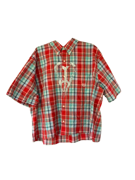 Short Sleeve Screen-Printed Polo