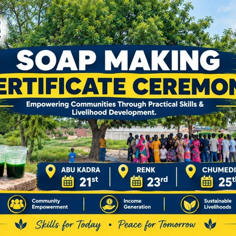 #educationanddramaforpeace#livelihoodsforepeace Upon completion of EDP's soap making and business skills training, groups of trainees received a starter kit of soap making materials to support them in setting up their own soap making business. #indep