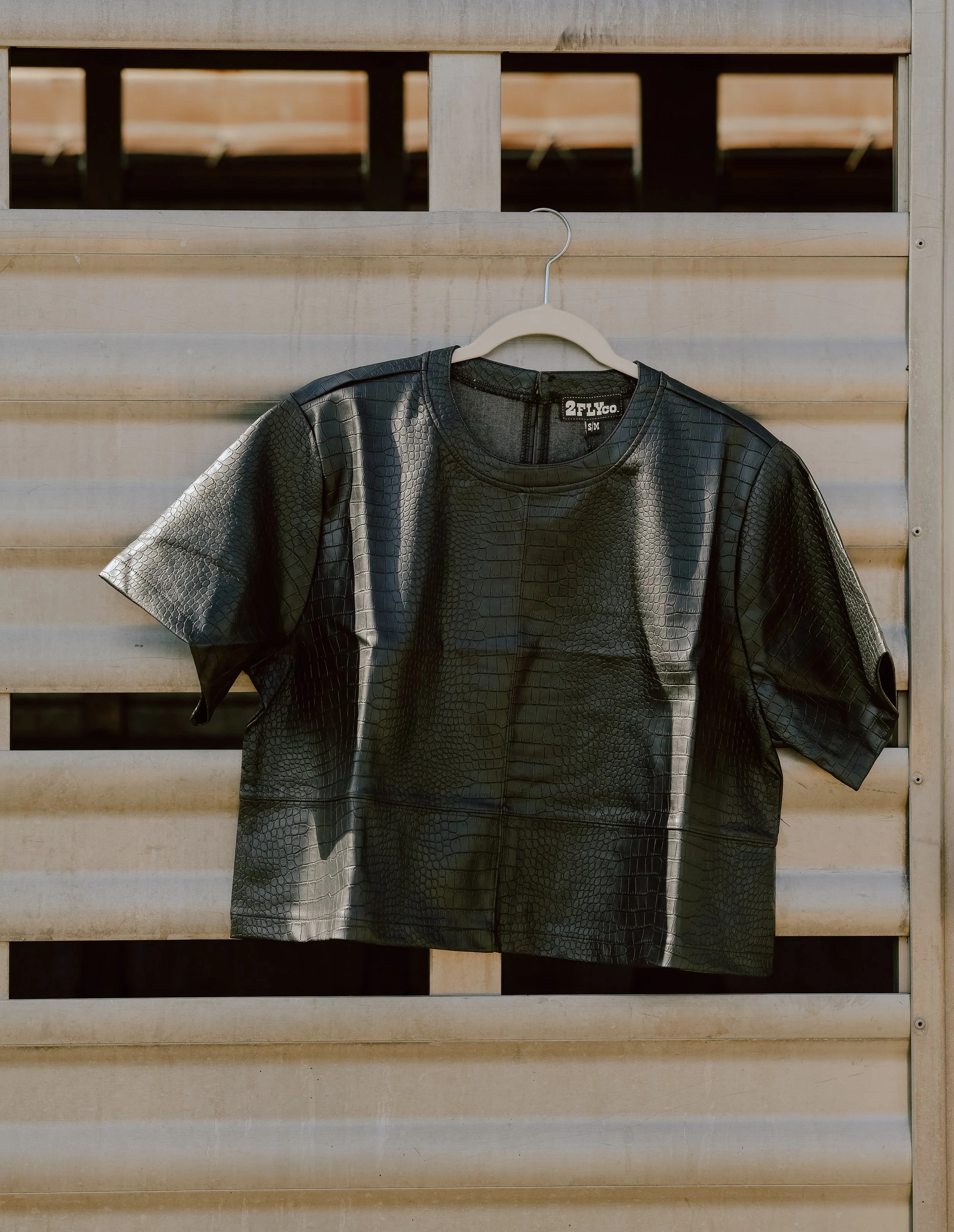 The Black Buckle Top