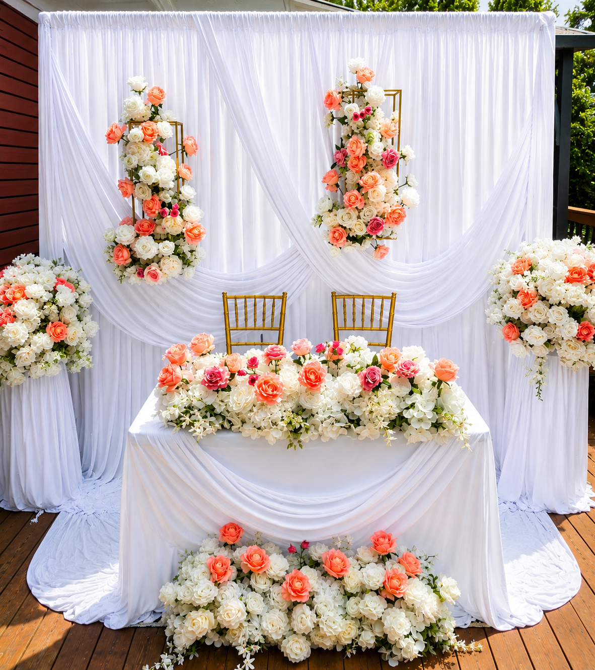 Wedding backdrop decor