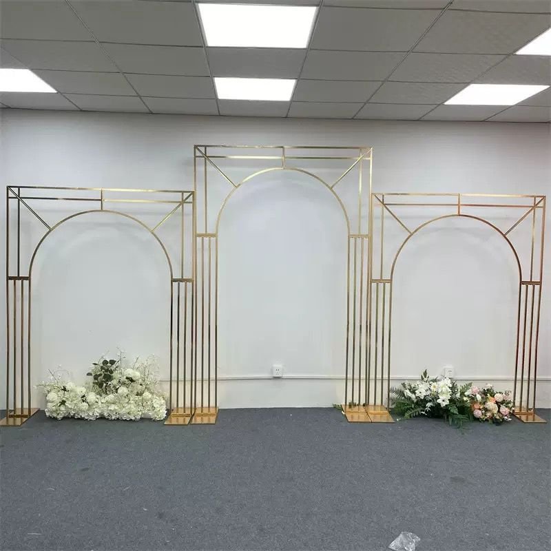 Gold Metal  Wedding Backdrop