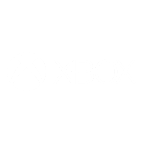 Black background with white Xbox logo and text