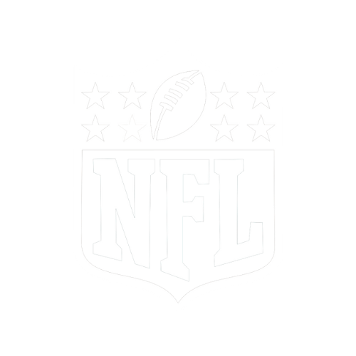 Black NFL logo with a white shield, stars, and a football at the top.