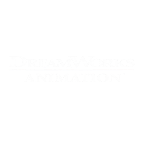 DreamWorks Animation logo in white text on black background.