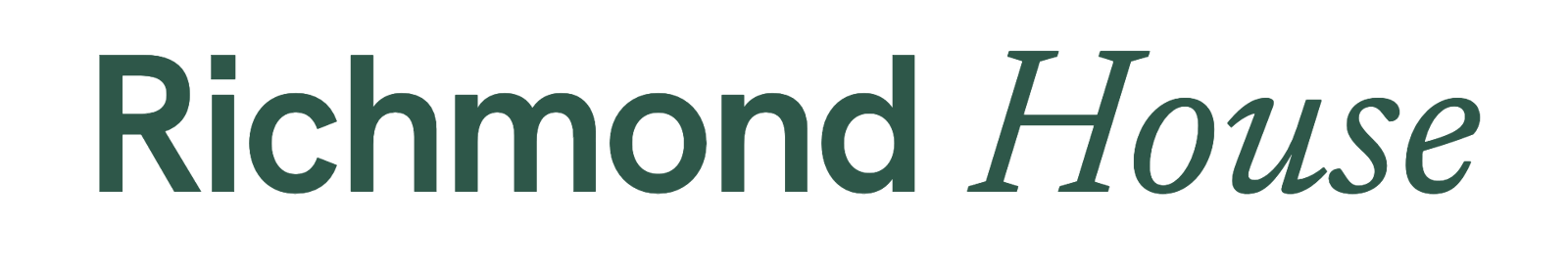 Richmond House wordmark in spruce
