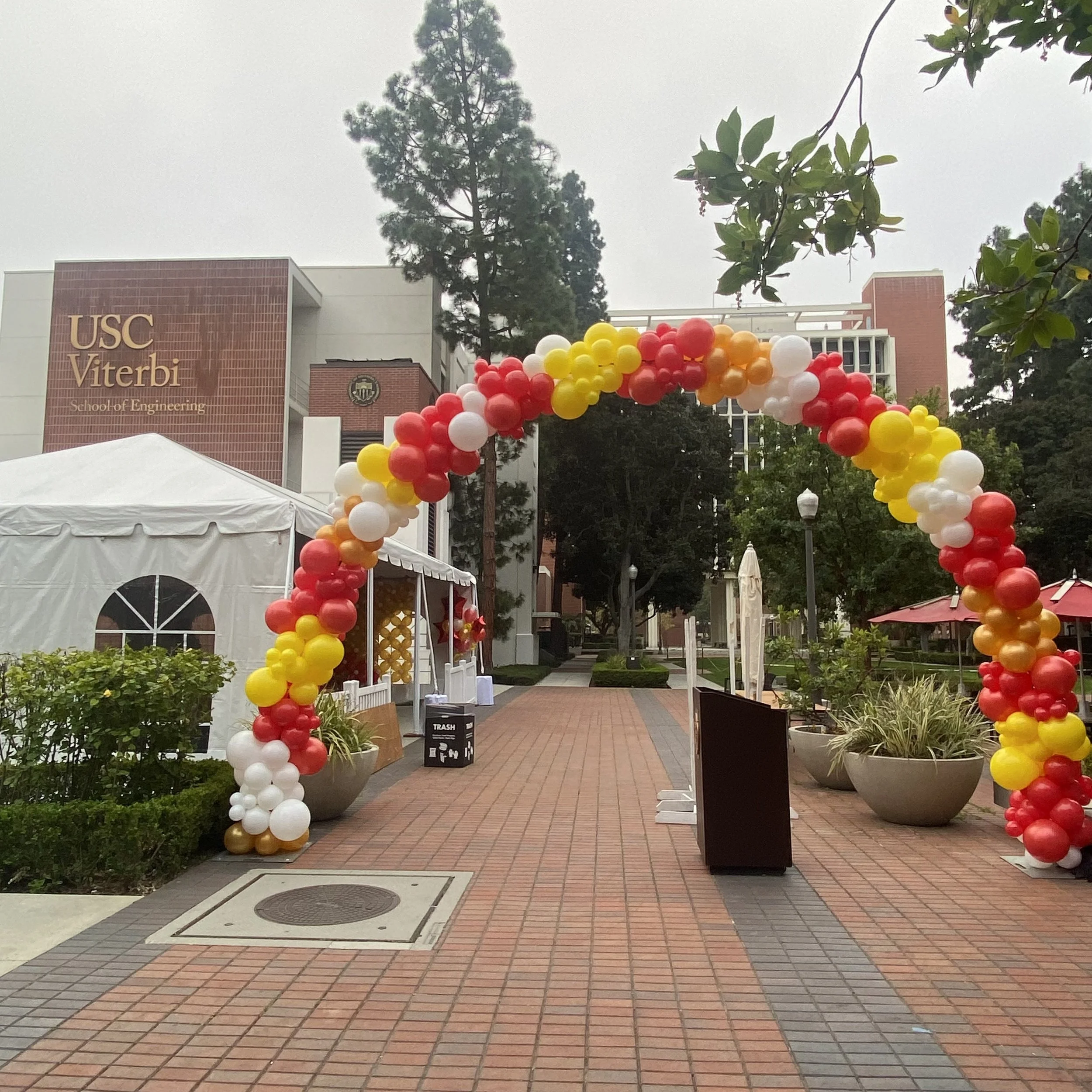 35' Organic style Arch on frame