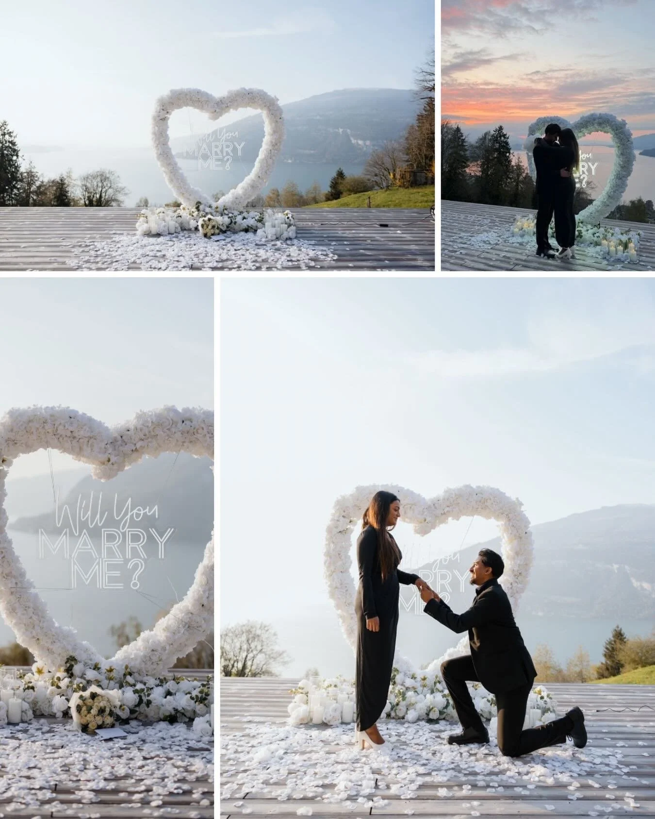💍🇨🇭
Congratulations on your engagement!
There are moments you&rsquo;ll never forget&mdash;and a marriage proposal overlooking the sparkling Lake Thun is definitely one of them.

#marriageproposal #lakethun #proposalvibes #decorationsforrent #marri