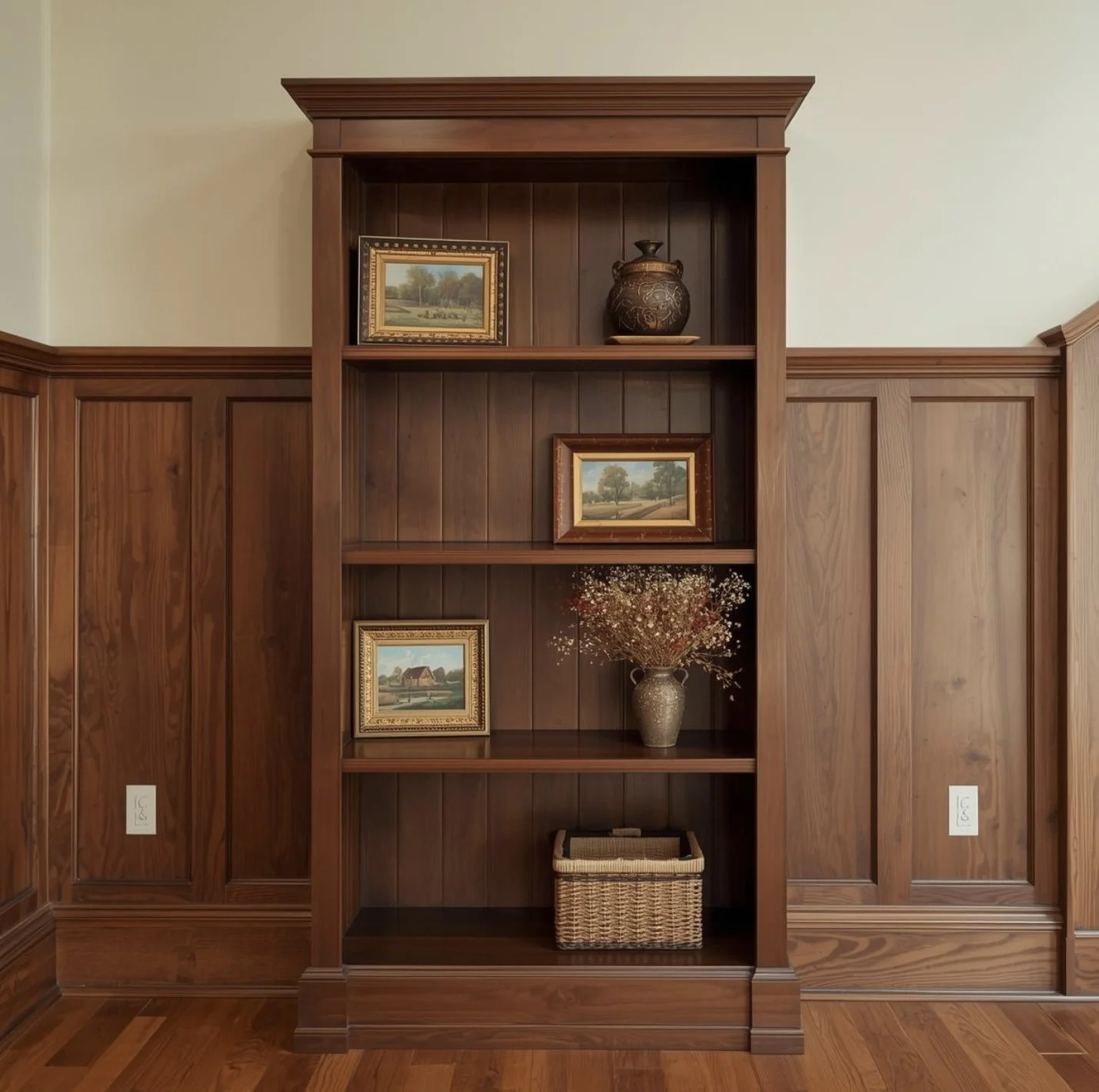 wooden vertical bookshelf spring home decor