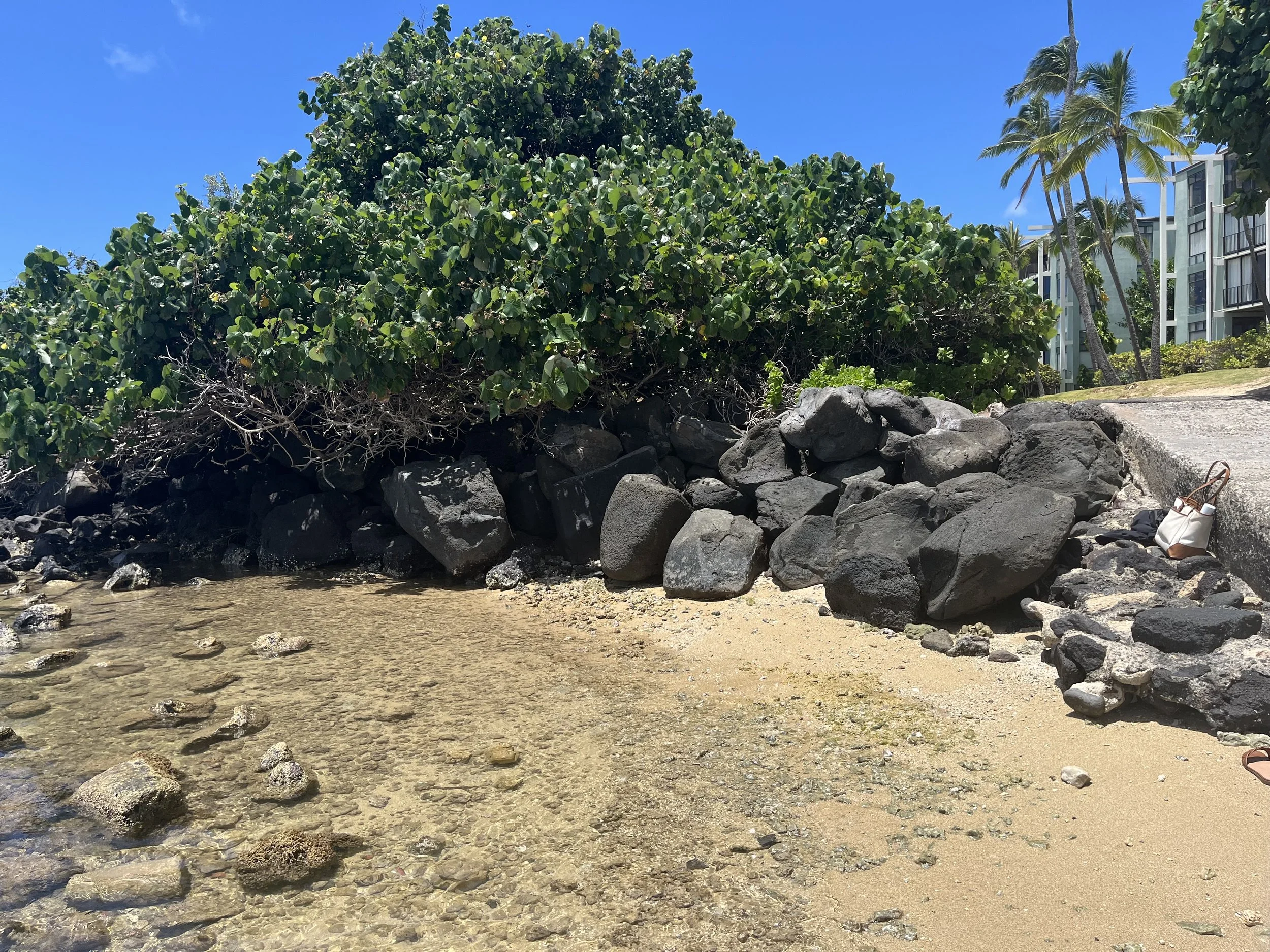 beach cove at the beach area of the Kahala Resort