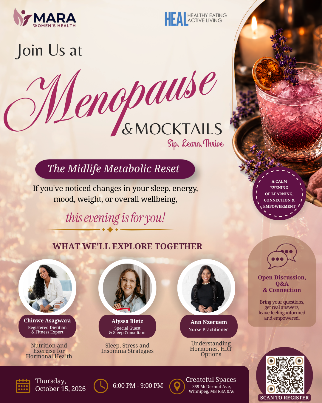 Menopause &amp; Mocktails 2: The Midlife Metabolic Reset