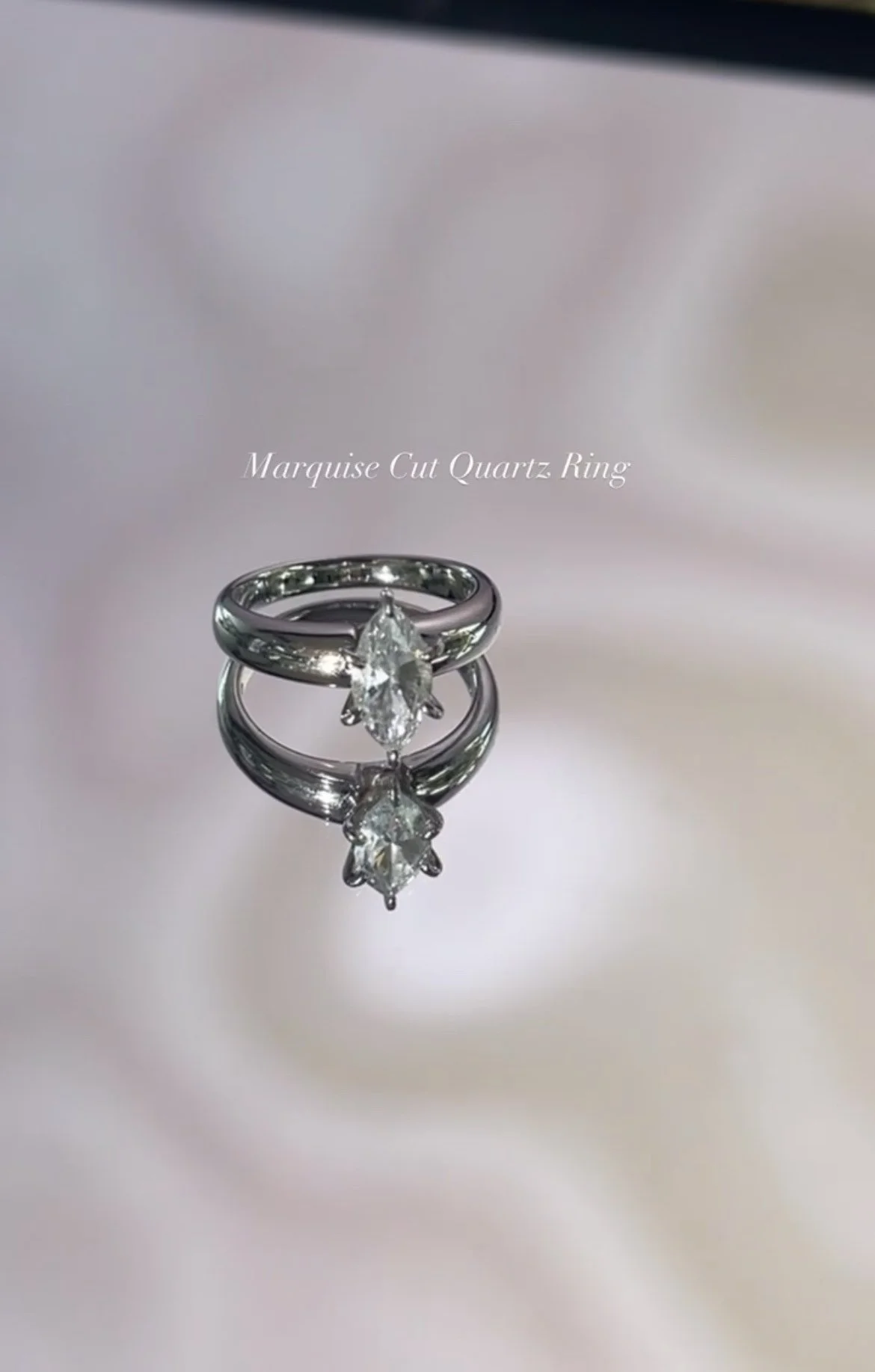 Marquise Cut Quartz Ring