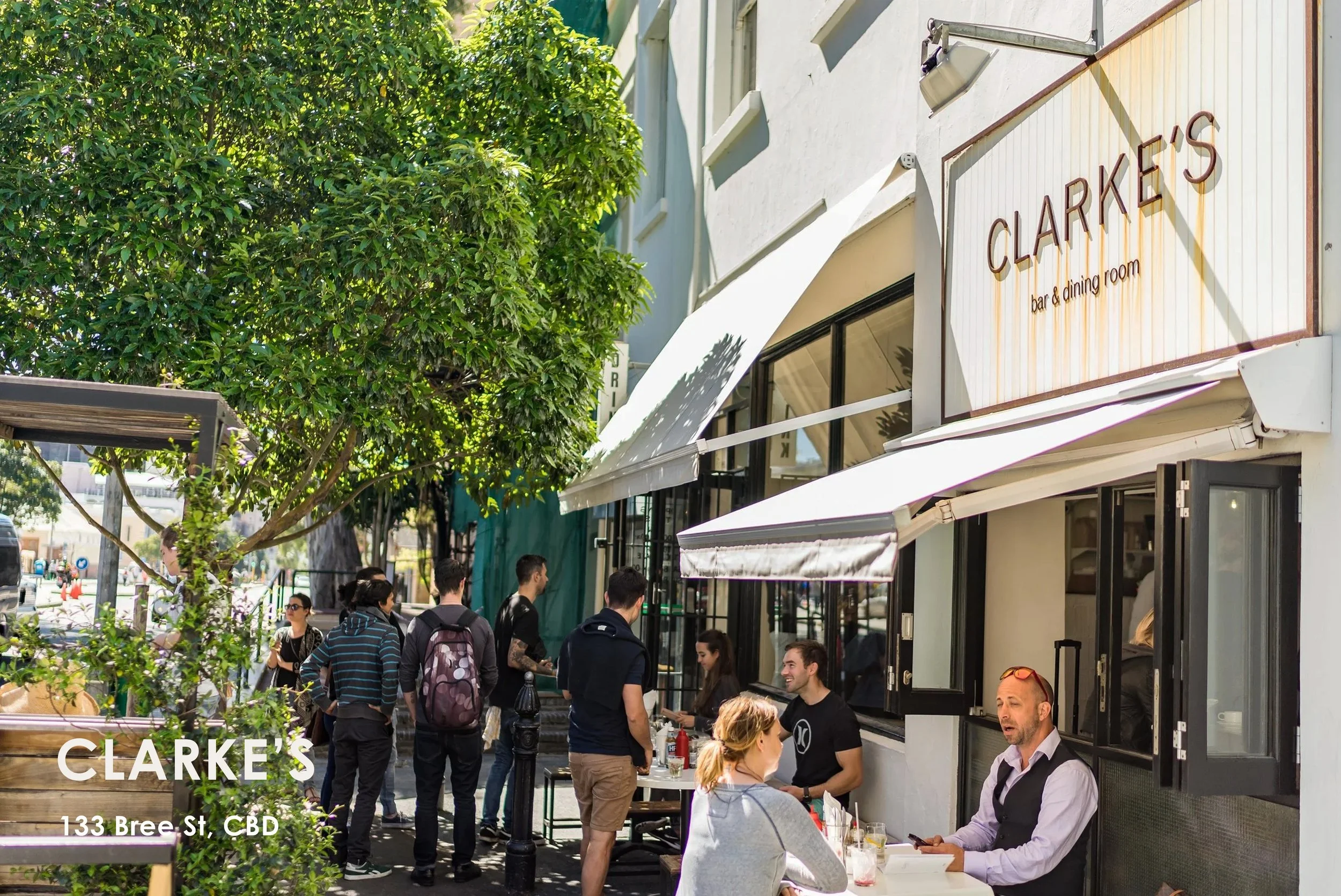 With an extensive (all day) breakfast menu, bakery fare and some of the best burgers around, Clarke's will have you sated and coming back for more, be it for the food or the lively vibes.