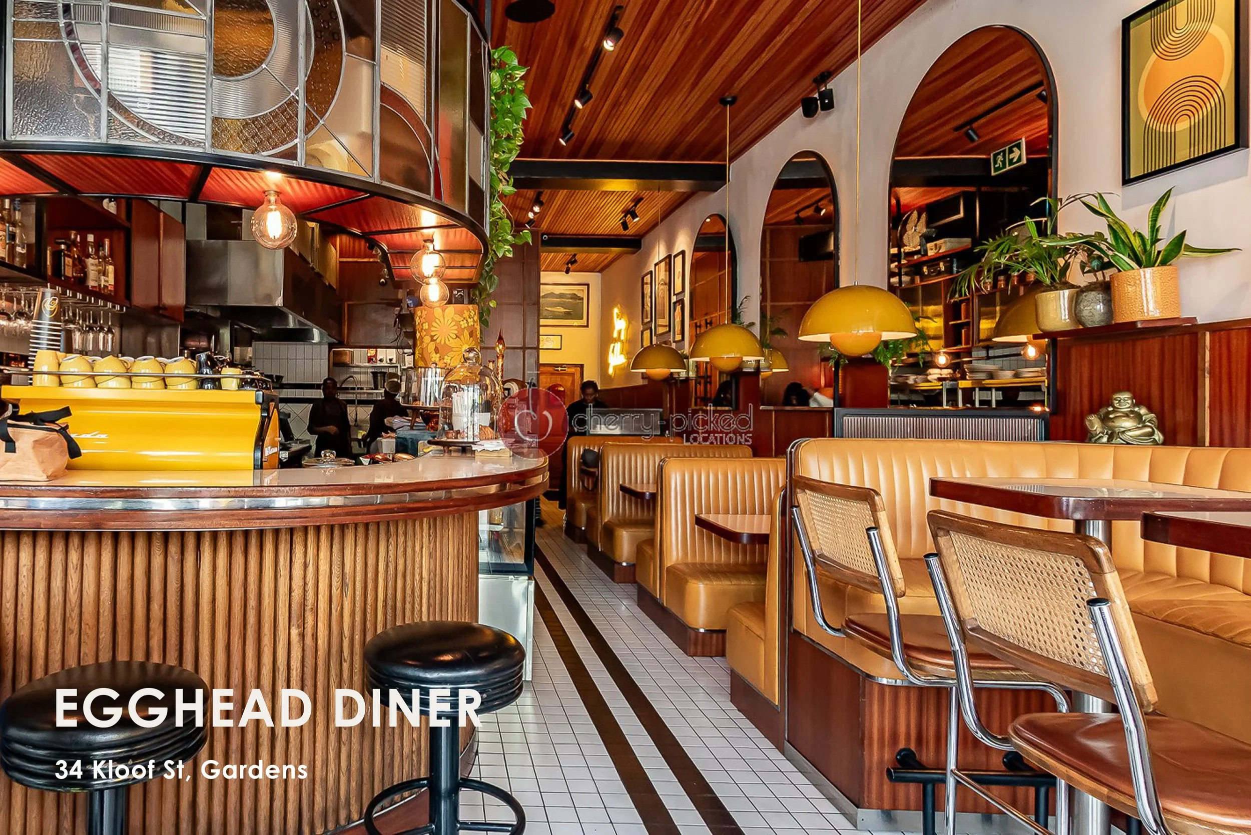 Eggheads is a contemporary take on a 70s diner, filled with retro design, neon lights, and Bauhaus-inspired art. Serving classic comfort food with a modern twist — from burgers and pancakes to their famous eggrolls — it’s the perfect spot for coffee,