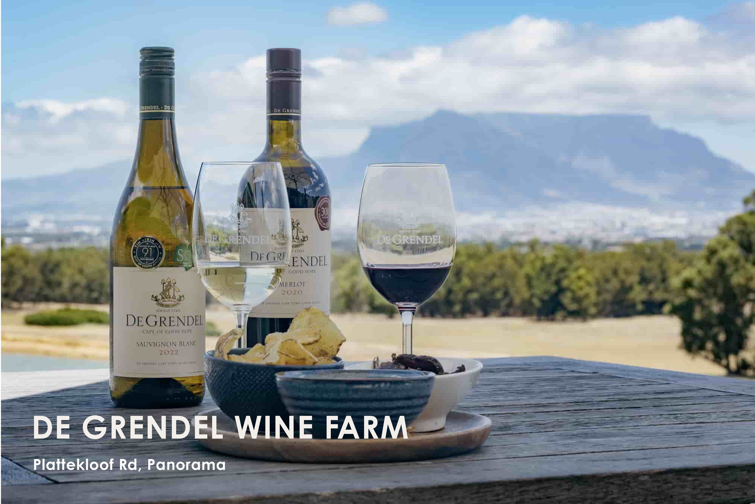 We move out of the city now towards Durbanville where you can taste their award-winning wines with a stunning view of Table Mountain in the distance.  Their wines have received four 5-star ratings and eight 4.5-star ratings in the 2022 Platter’s Sout