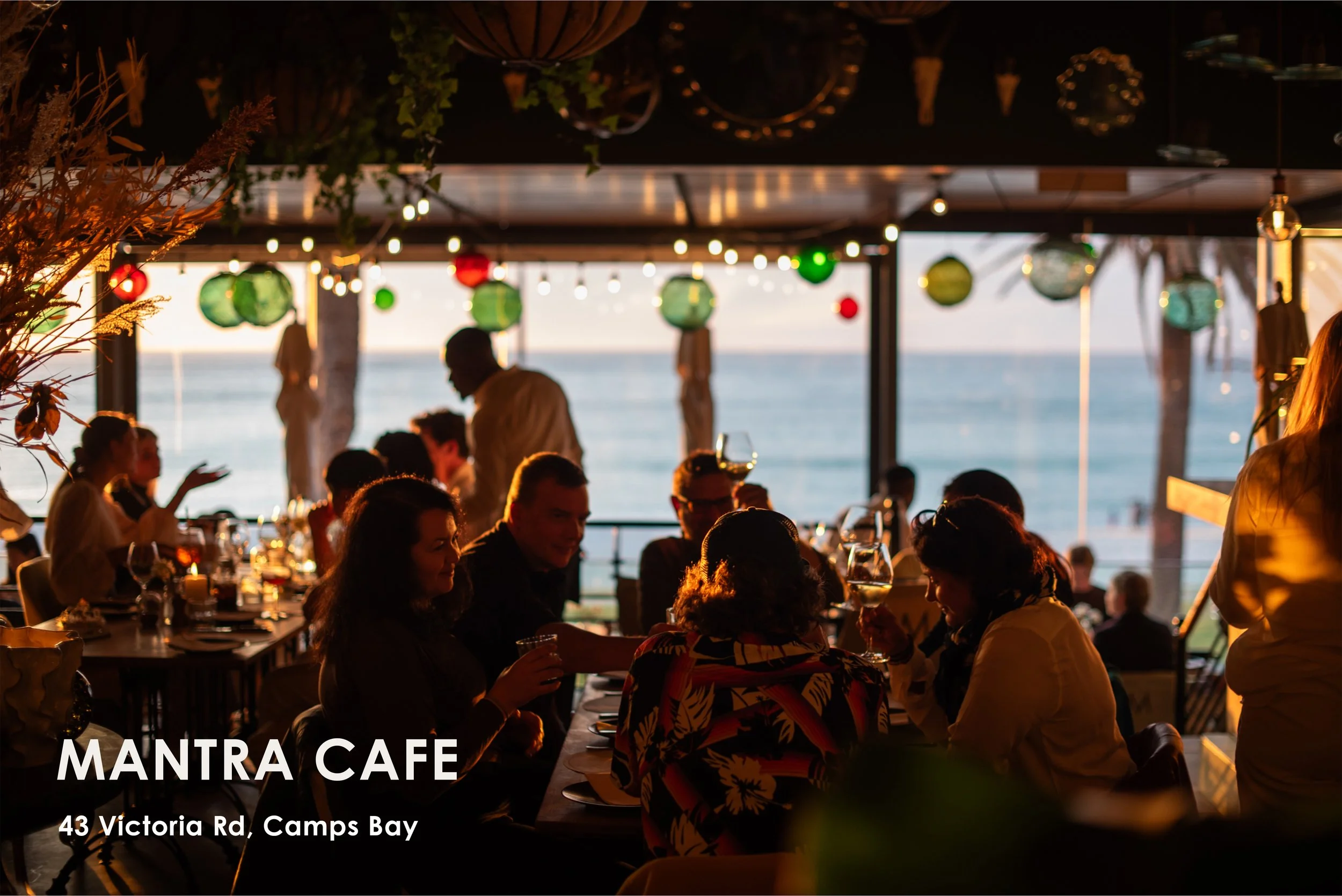Mantra Café is a laid-back beachfront spot set along the Camps Bay strip, known for its ocean views, breezy atmosphere, and Mediterranean-inspired menu. With everything from fresh breakfasts to sunset cocktails, it’s a light, airy space that leans in