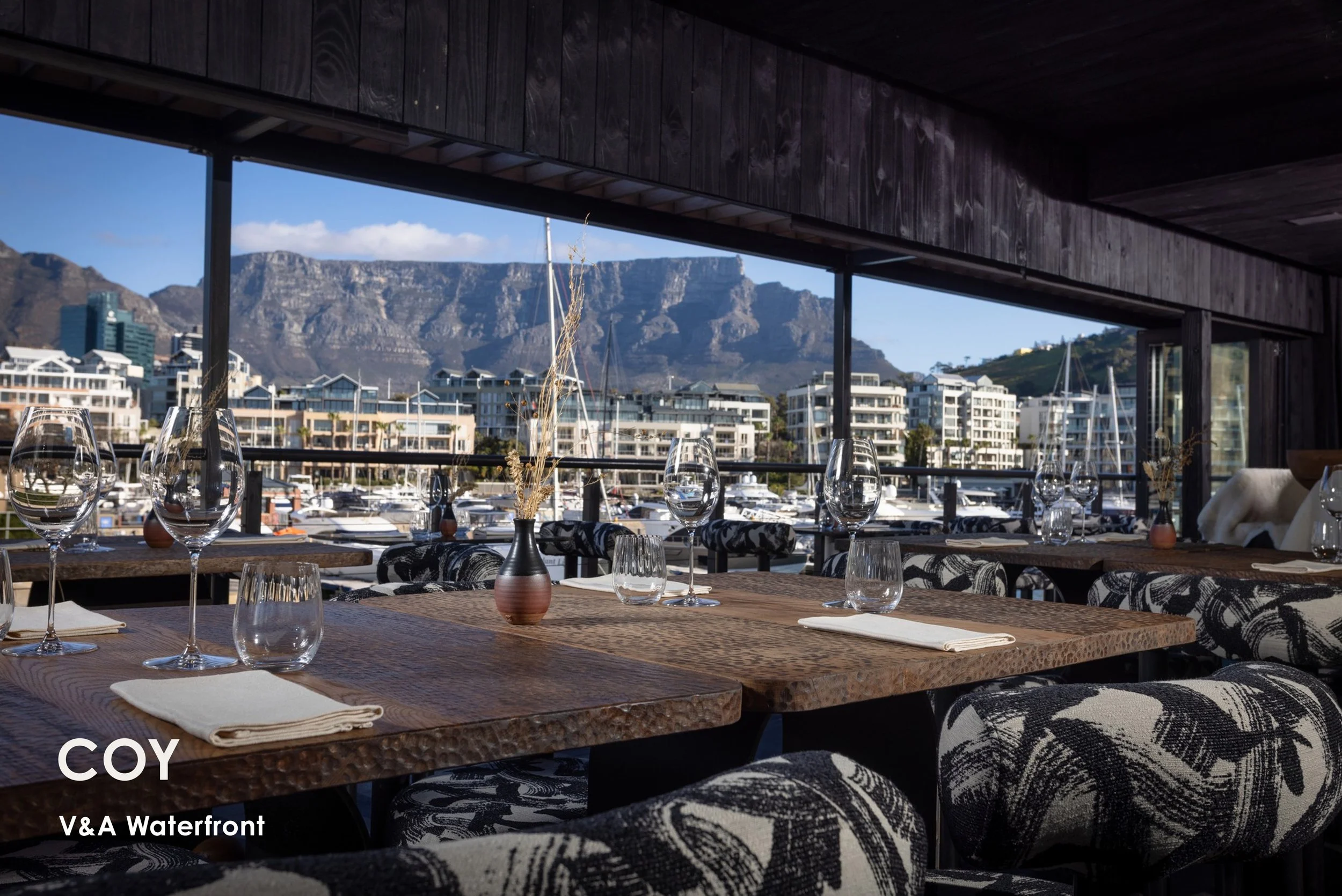 At COY, our food is about unearthing Africa’s often-overlooked treasures, from uncovering ancient cooking techniques to rediscovering culinary stories and exploring indigenous ingredients. COY is located between the eye-catching marina with its luxur