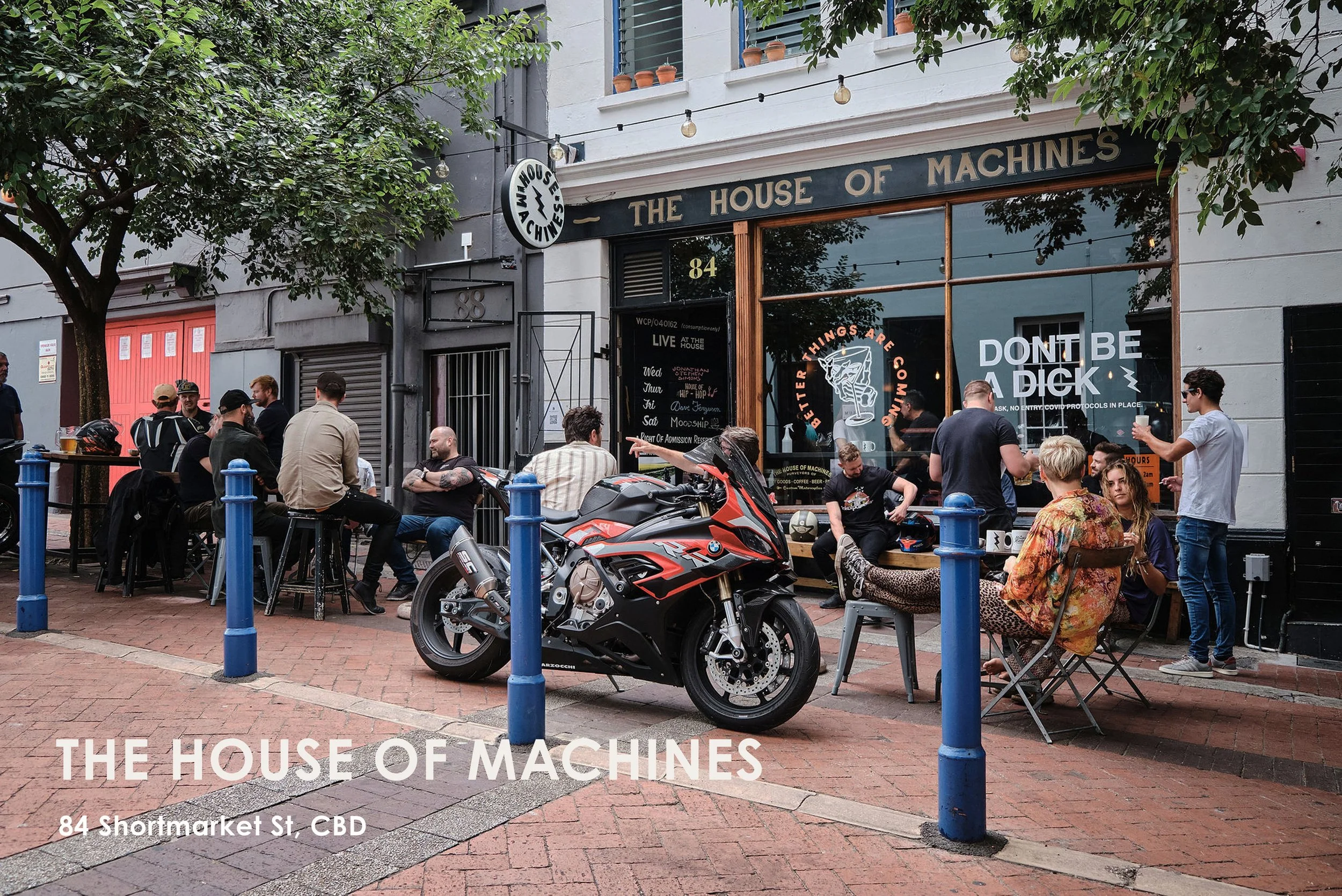 The House of Machines is a cult-favourite café, bar, and meeting spot in the city, known for its strong coffee, craft beers, cocktails, and great music. With a moto-inspired aesthetic and a strong sense of community, it’s the kind of place people com