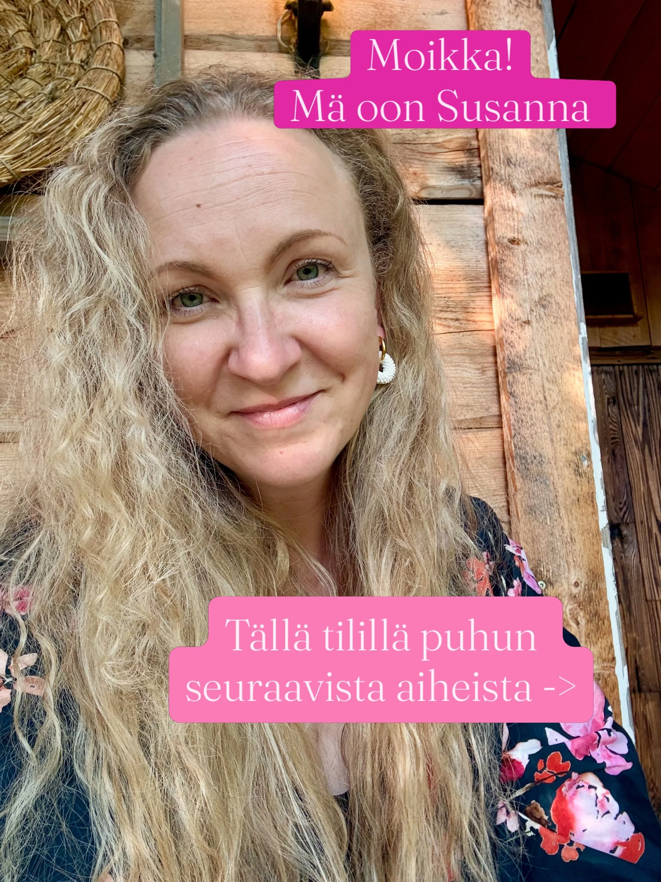 Moikka kaikki ihanat vanhat ja uudet seuraajat! M&auml; olen Susanna, SensoSoppi-tilin ja yrityksen h&auml;&auml;r&auml;&auml;j&auml;.
Ajattelin lyhyesti esitt&auml;yty&auml; ja avata v&auml;h&auml;n mit&auml; t&auml;ll&auml; tilill&auml; postaan (se
