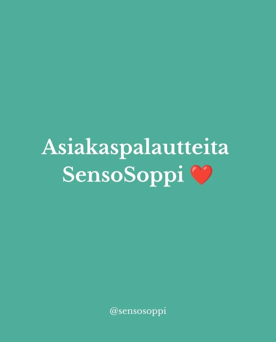 Olen matkan varrella saanut tosi ihania palautteita. Kiitos jokaiselle, joka j&auml;tt&auml;&auml; palautteen. Sill&auml; on iso merkitys pienyritt&auml;j&auml;lle ❤️
