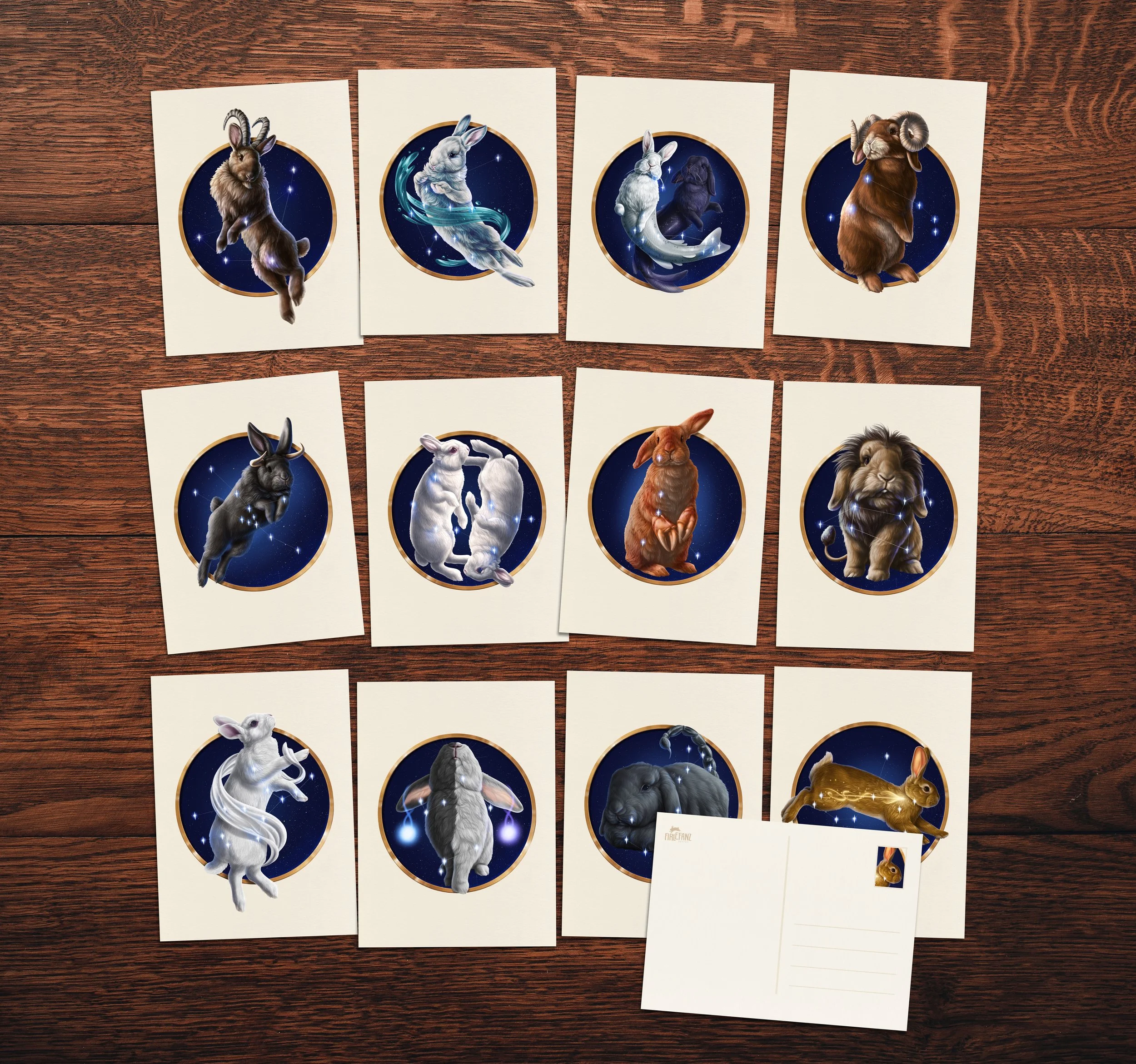 Postcards "Zodiac Bunnies" | A6