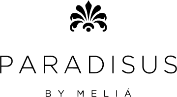Paradisus by Melia llogo with a white background and black text