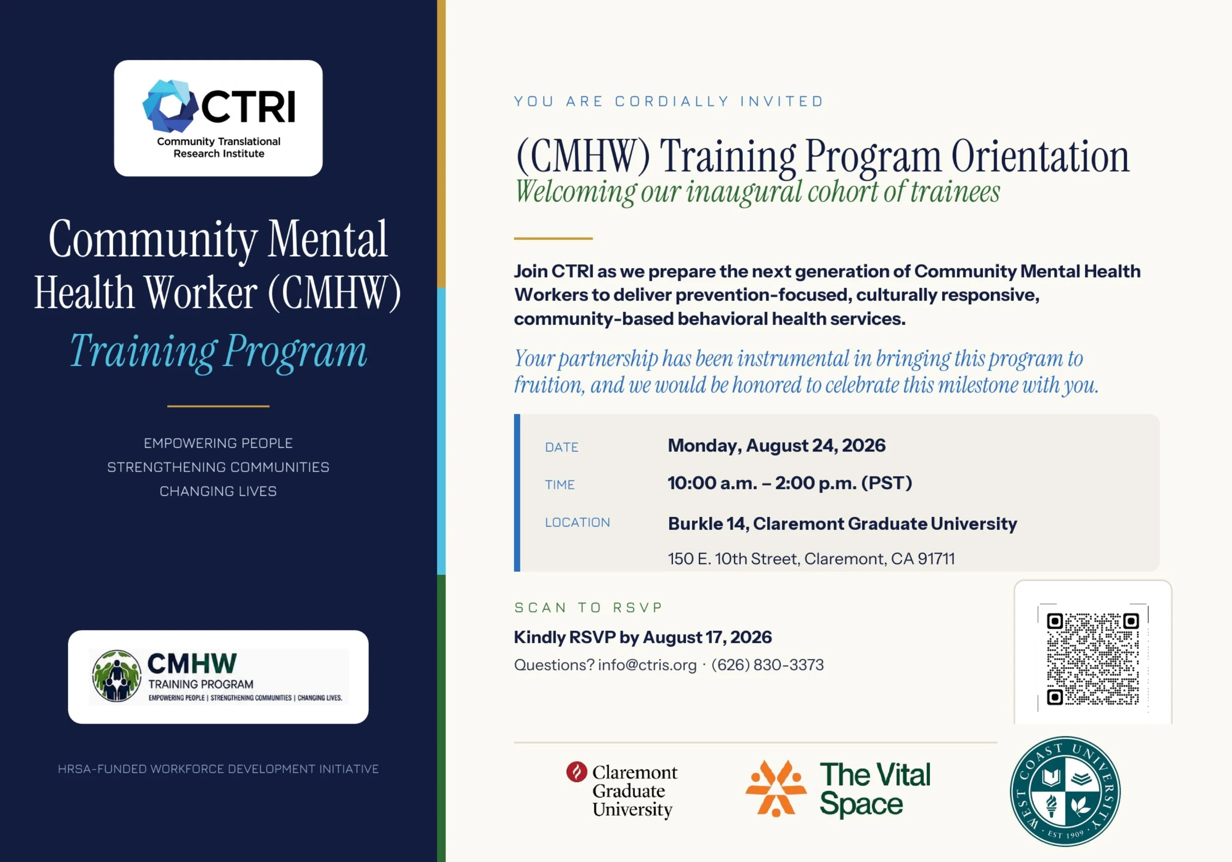 Community Mental Health Worker Orientation