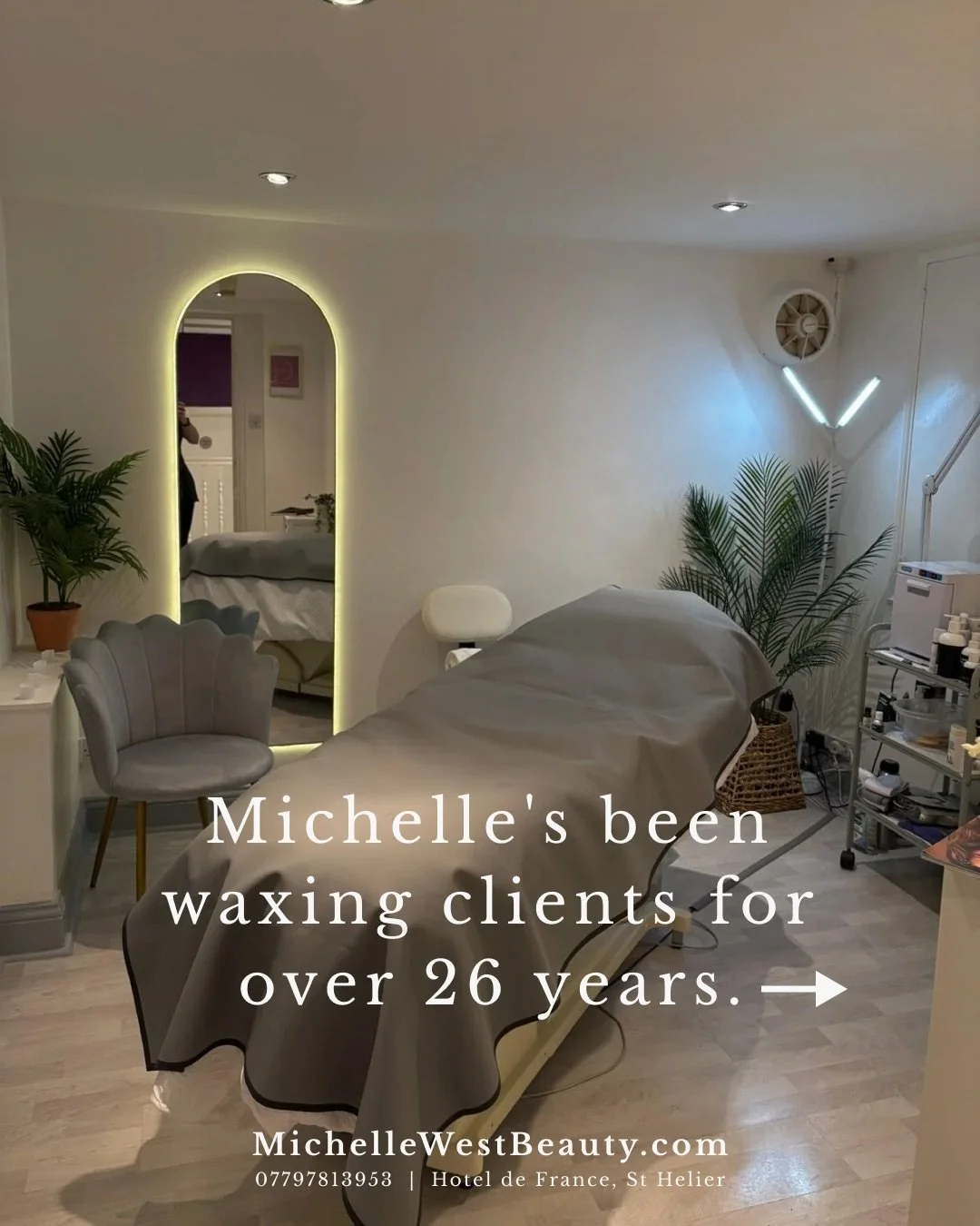 26 years of waxing experience, a calm space, and results you can count on whether you&rsquo;re a first-timer or a regular.

All waxing treatments are available at Hotel de France, St Helier. Book online, the link is in my bio. Or call 07797813953. 📞
