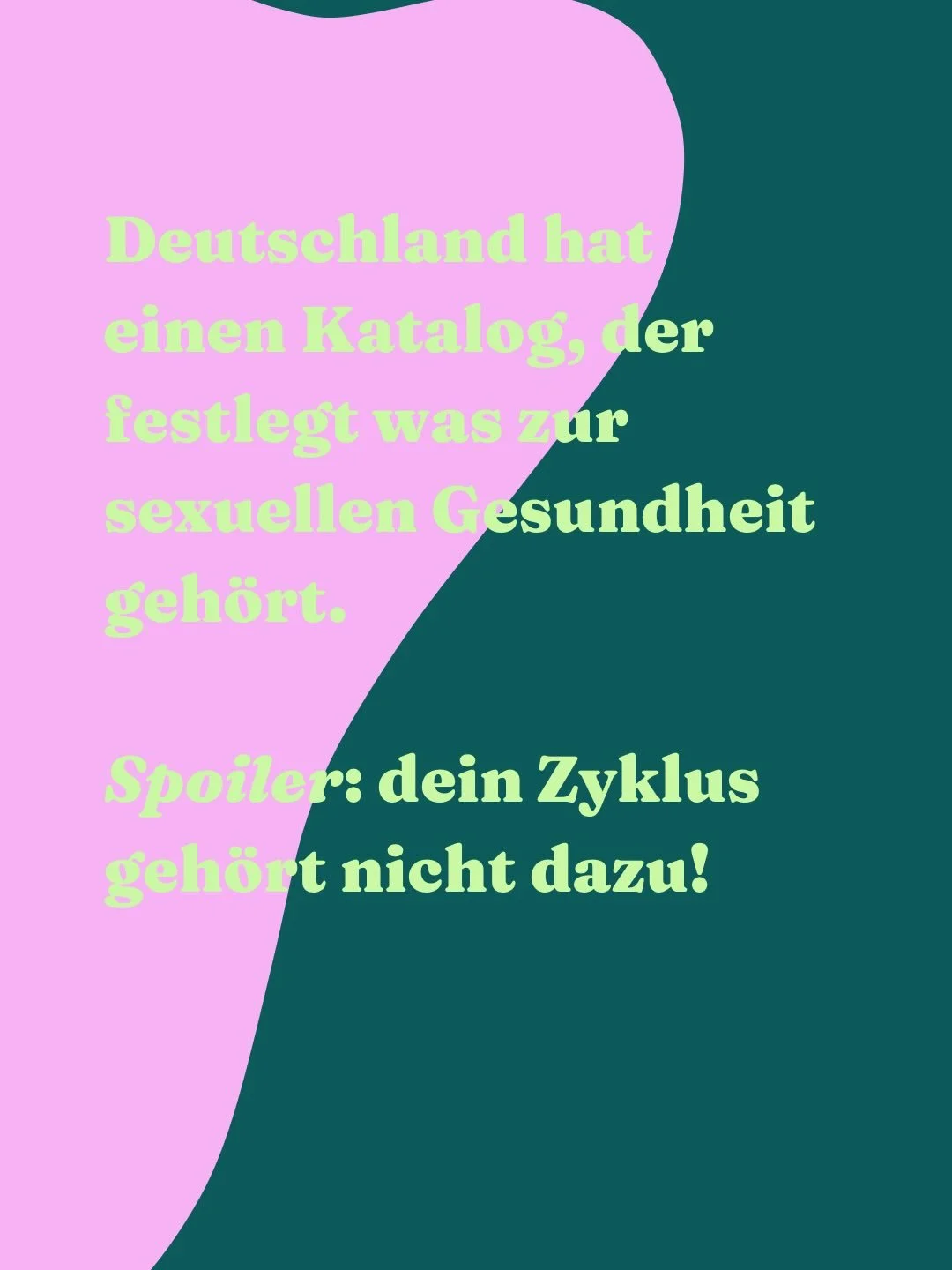 Ich erinnere mich noch daran, wie wenig ich damals erkl&auml;rt bekommen habe. &Uuml;ber meinen K&ouml;rper. &Uuml;ber den Zyklus. &Uuml;ber das, was Pubert&auml;t wirklich bedeutet.  2013 hat Deutschland offiziell festgelegt, welche Gesundheitstheme
