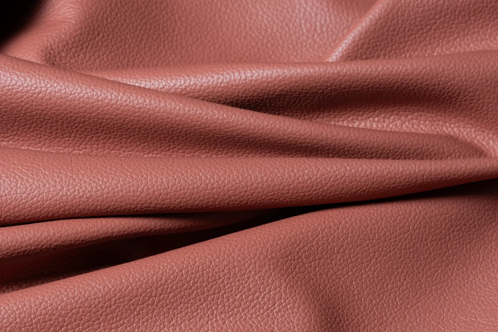 Pelle Pegasus Italpelli, Fiore Finito pigmentata stampata color terracotta