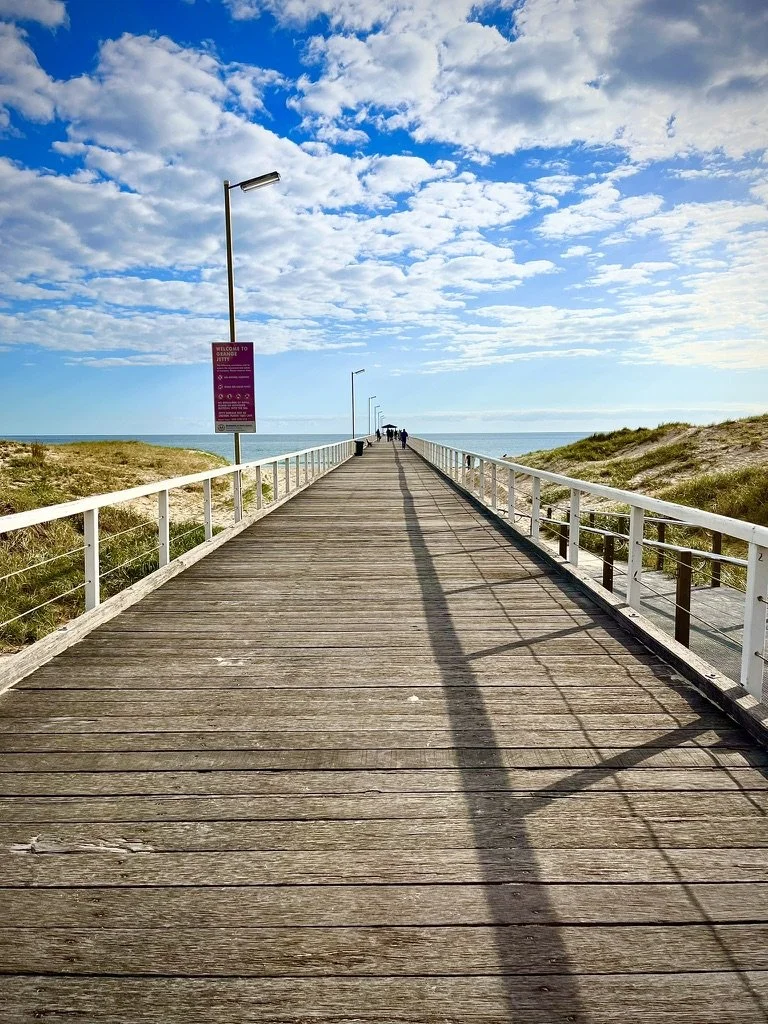 A view down the Semaphore jetty in Adelaide