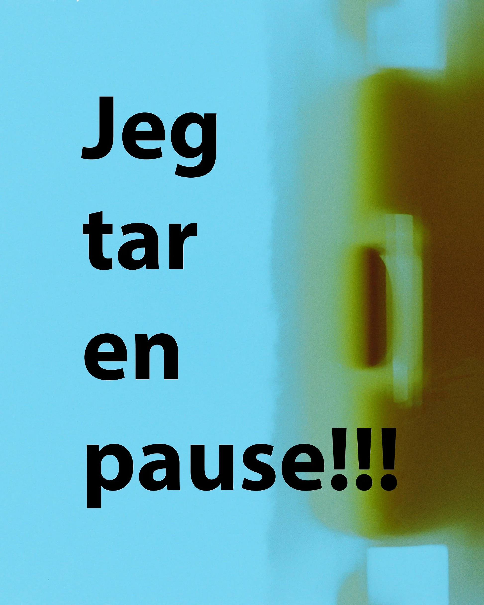 Jeg tar en pause – og kanskje er det akkurat det jeg trenger