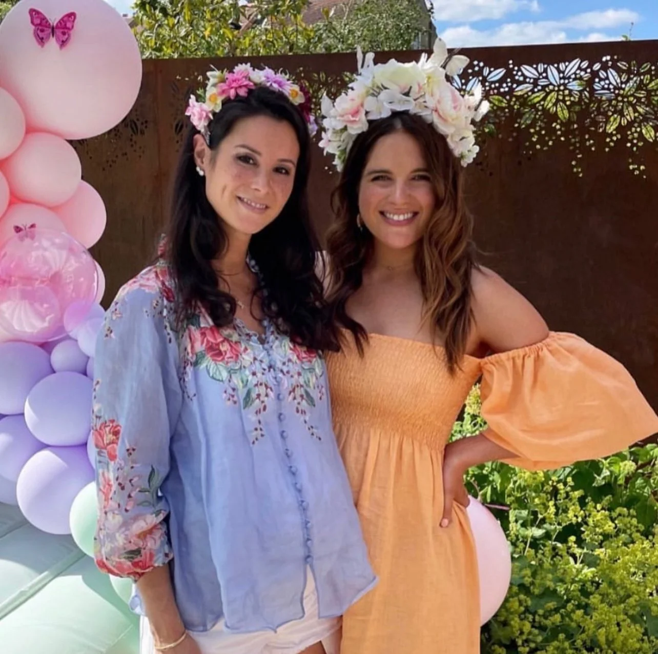 Floral costume made head piece