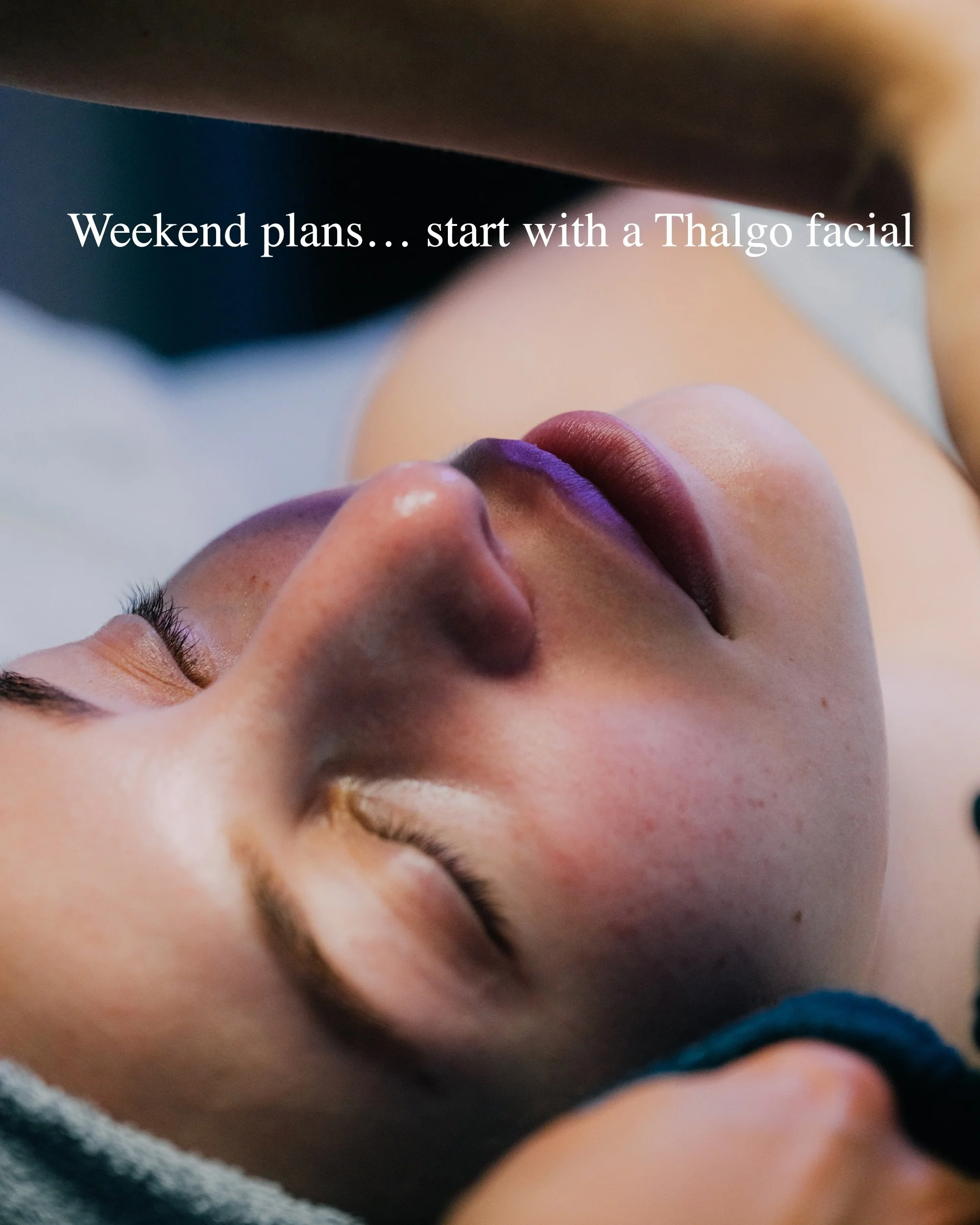 Your weekend starts here 💙

If the week has left you feeling tired, stressed, overwhelmed, or like your skin needs a little extra care&hellip; this is your reminder to slow down for a moment.

Our Thalgo facials combine deep relaxation with results-