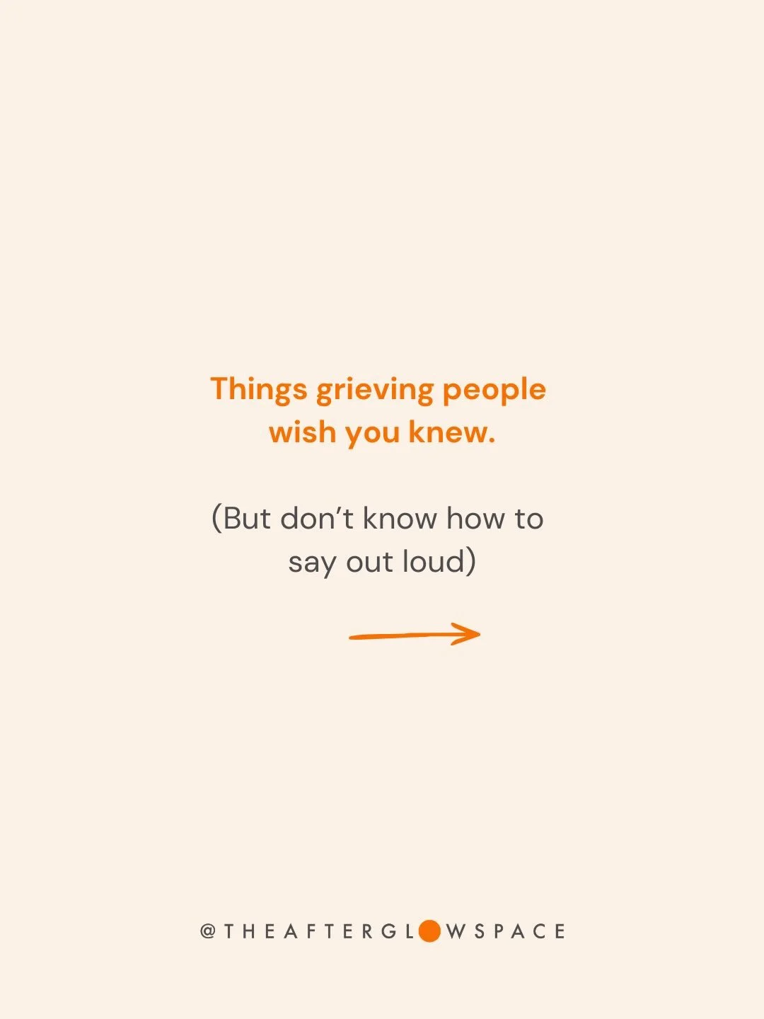There are things grieving people are desperate for you to know.

But grief is exhausting. And explaining it - on top of living it - can feel like too much.

So they say &ldquo;I&rsquo;m fine.&rdquo; They cancel plans and apologise. They glaze over in