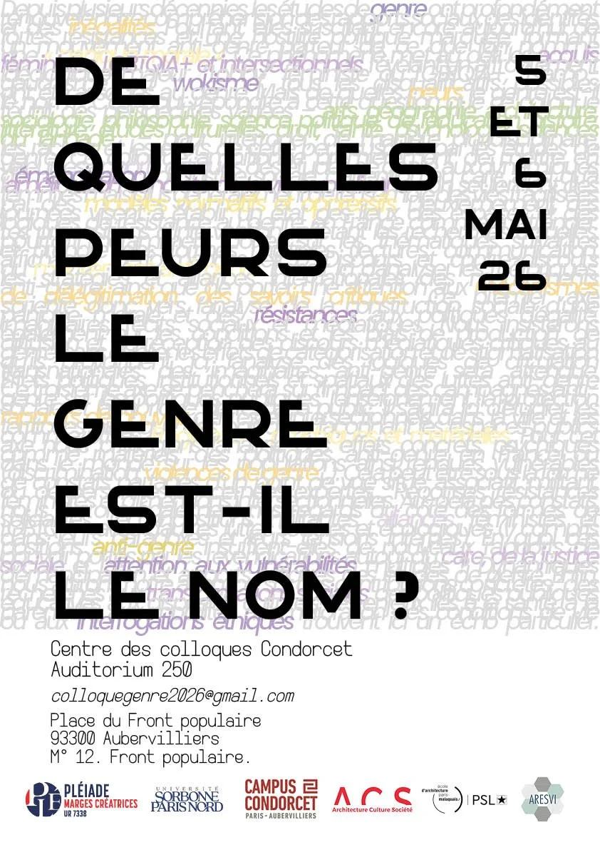 Colloque “De quelles peurs le genre est il le nom”