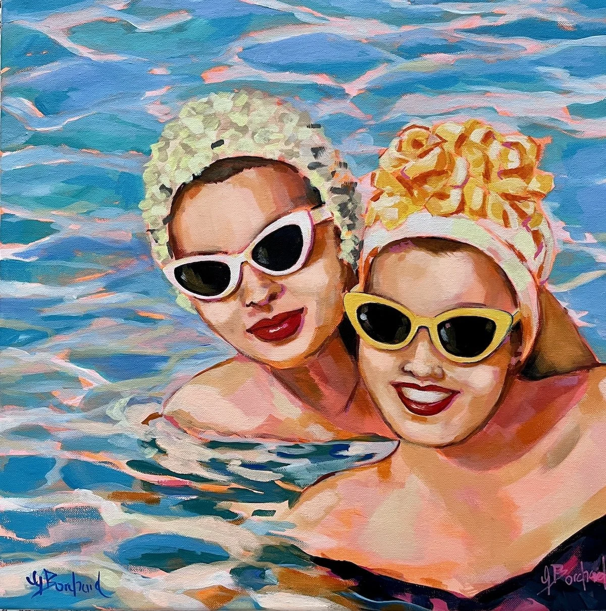 Glenda Borchad Two Ladies Swimming.jpg