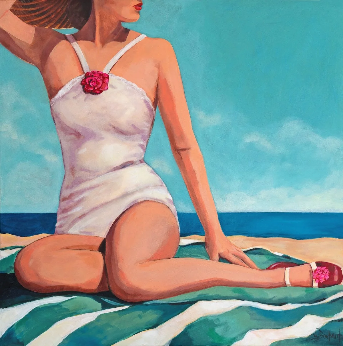Glenda Borchad Phoebe at the Beach Acrylic.jpg