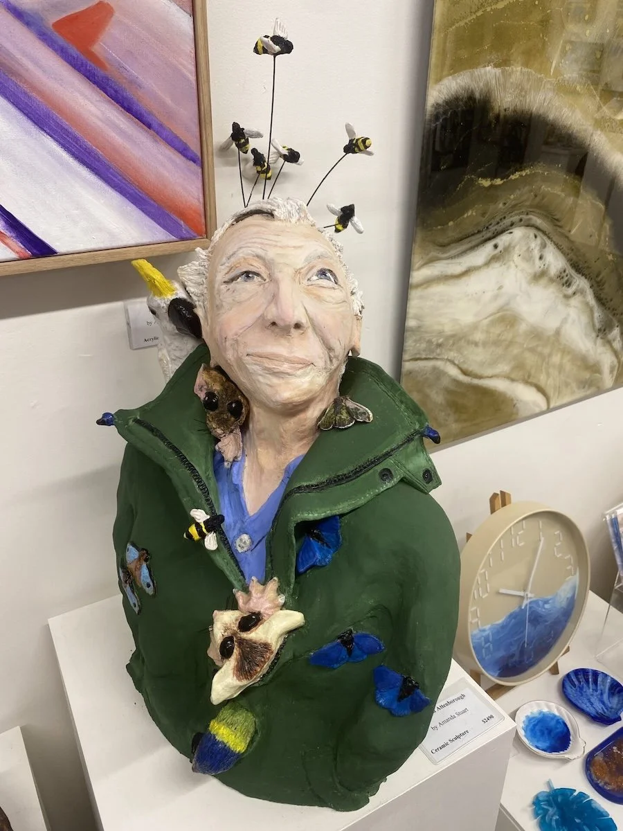 Amanda Stuart David Attenborough sculpture Seaview Artist Gallery .jpg