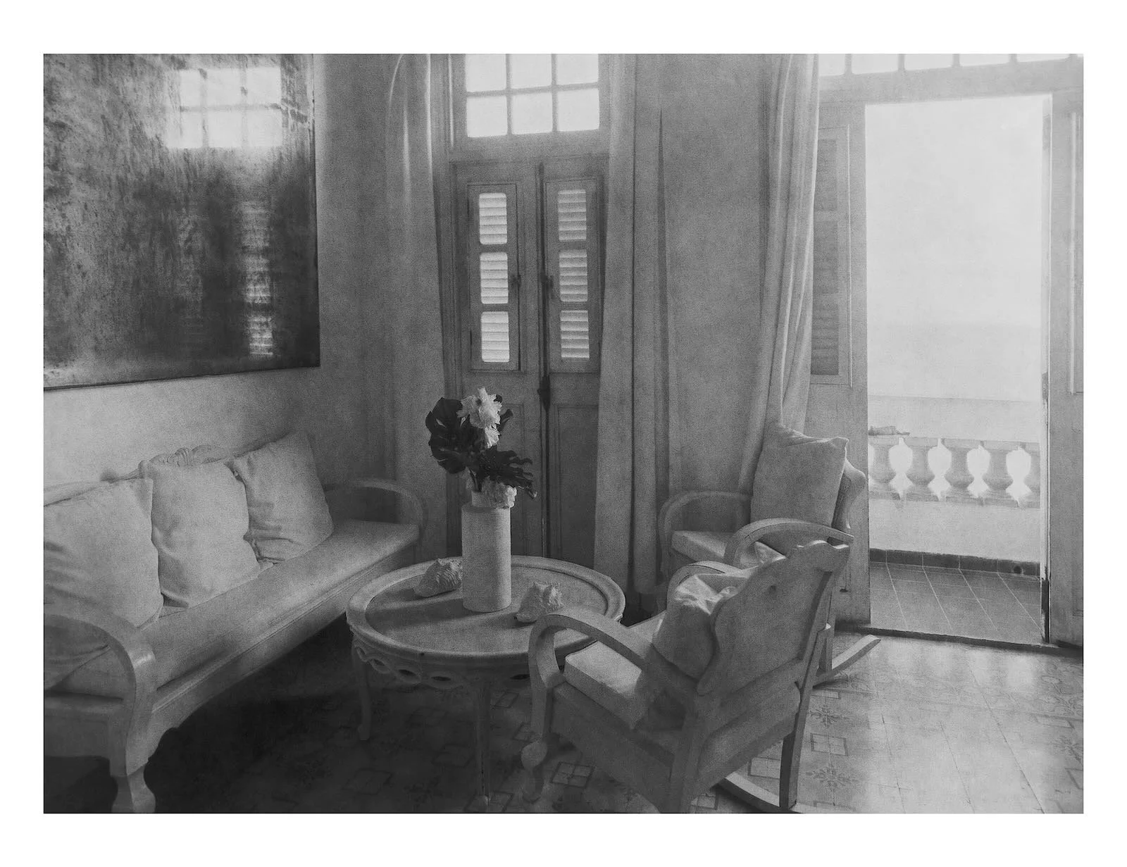 Appartement at Malecon 4, 100 x 130 cm, Havana 2024