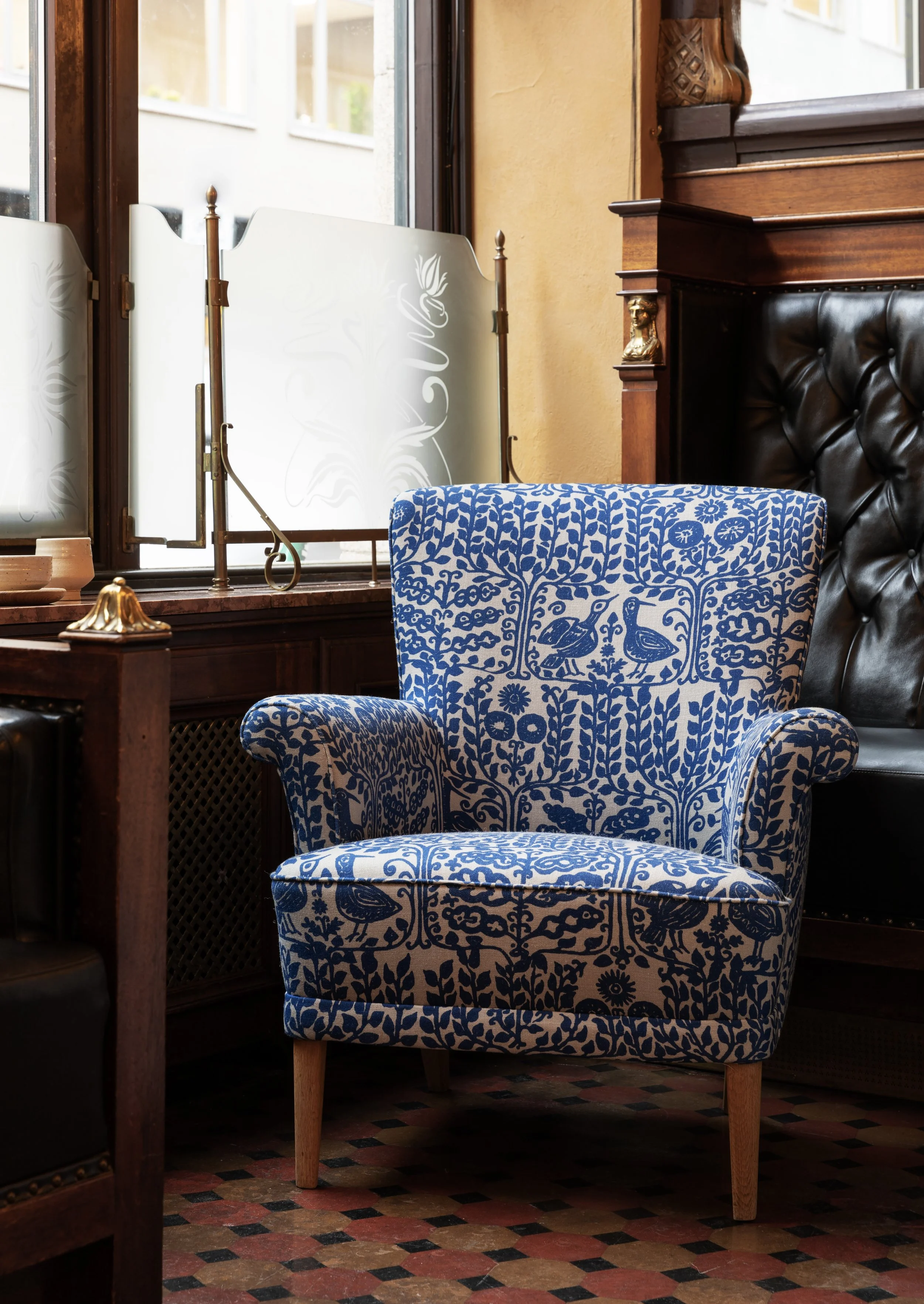 Blåsnipe upholstery fabric
